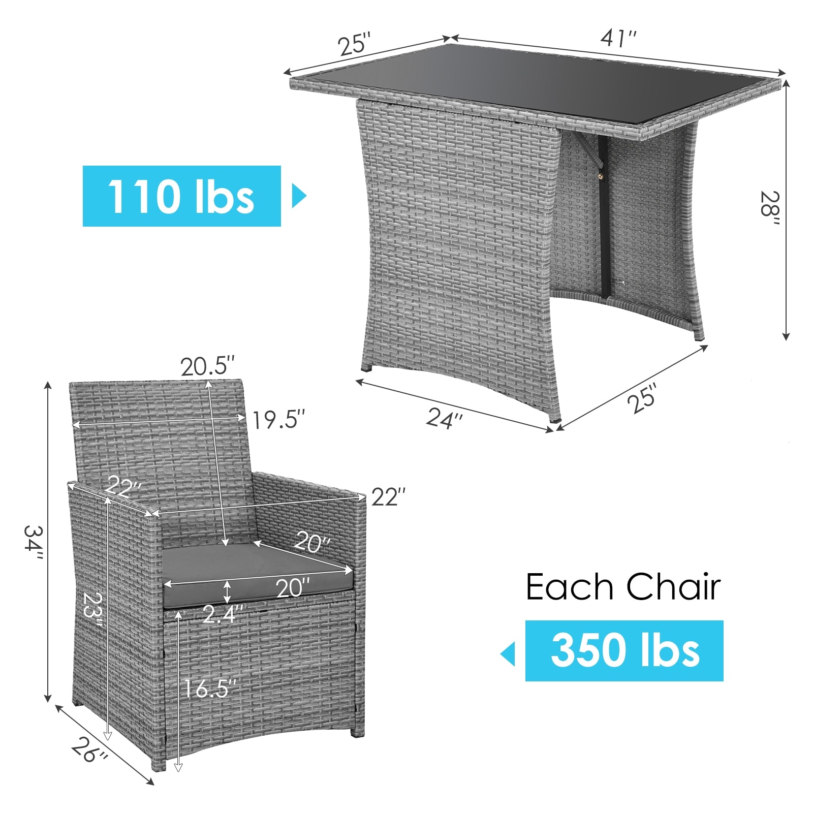 Slickblue D-CO-RG77186WH Patio-Conversation-Sets - View #3