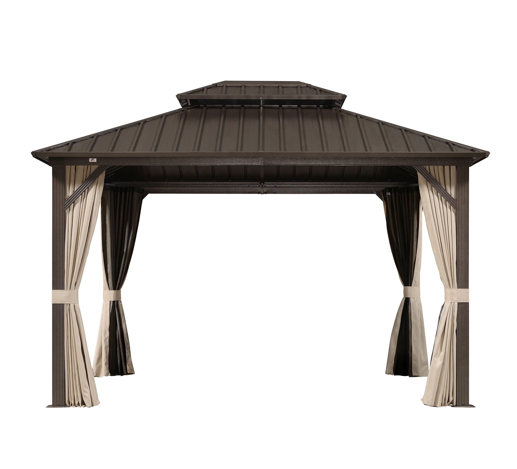 PURPLE LEAF LS04JJG1012-BR Wood-Resin-Gazebos - View #2