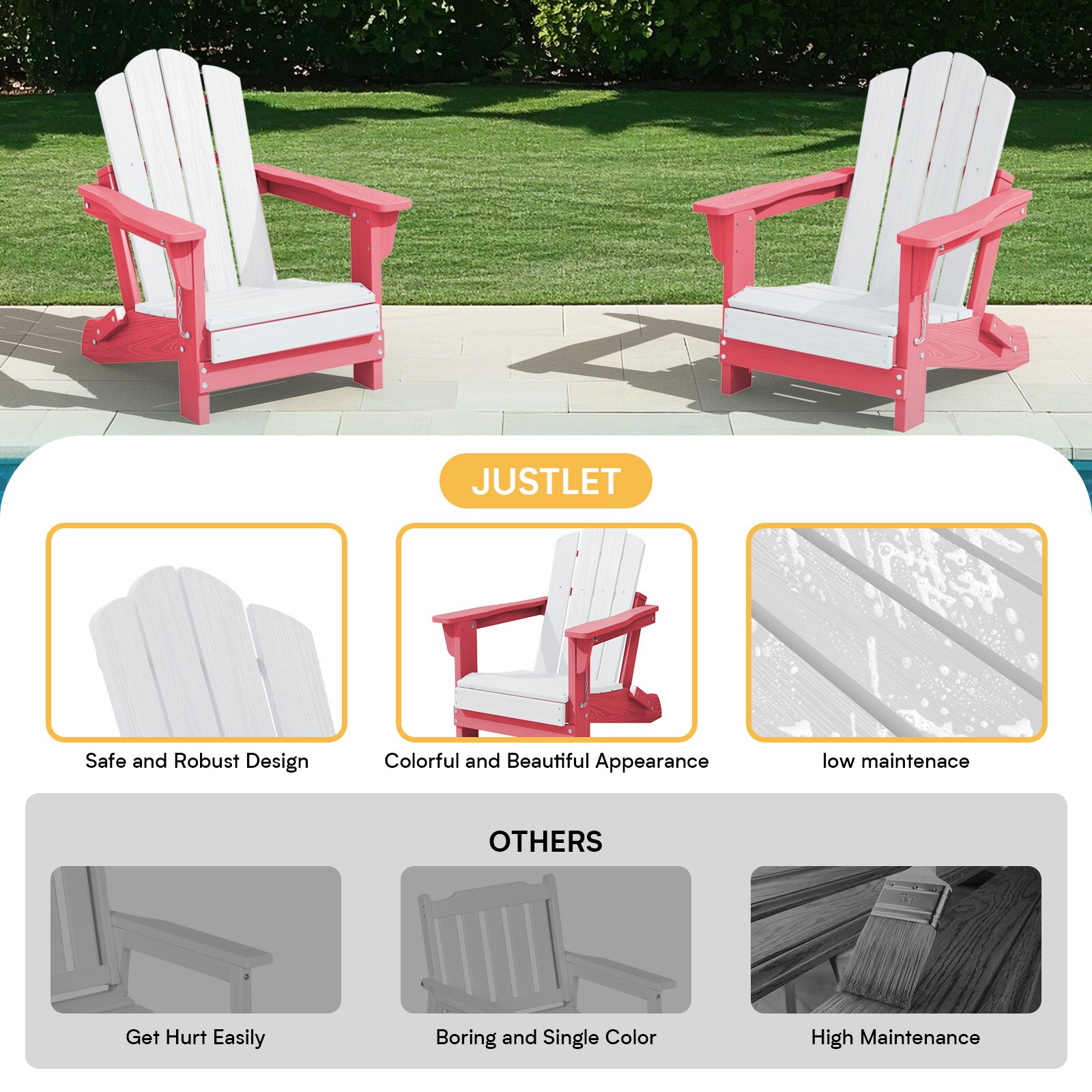 Serwall RTYDY-PK Patio-Chairs - View #4