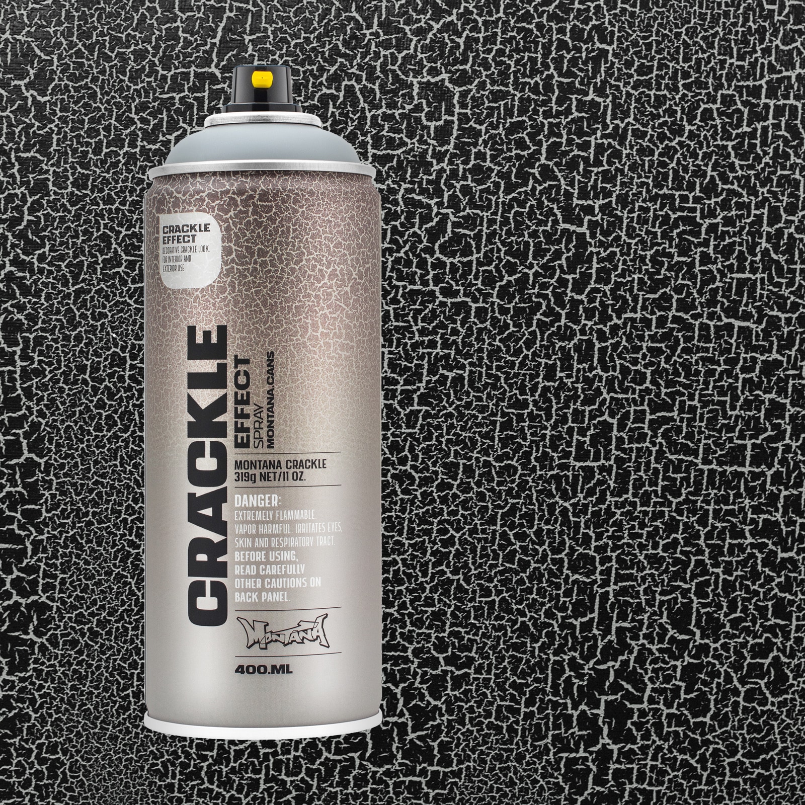 Montana Cans CRACKLE EFFECT Matte Squirrel Grey Crackle Spray Paint (NET  WT. 11.25-oz )