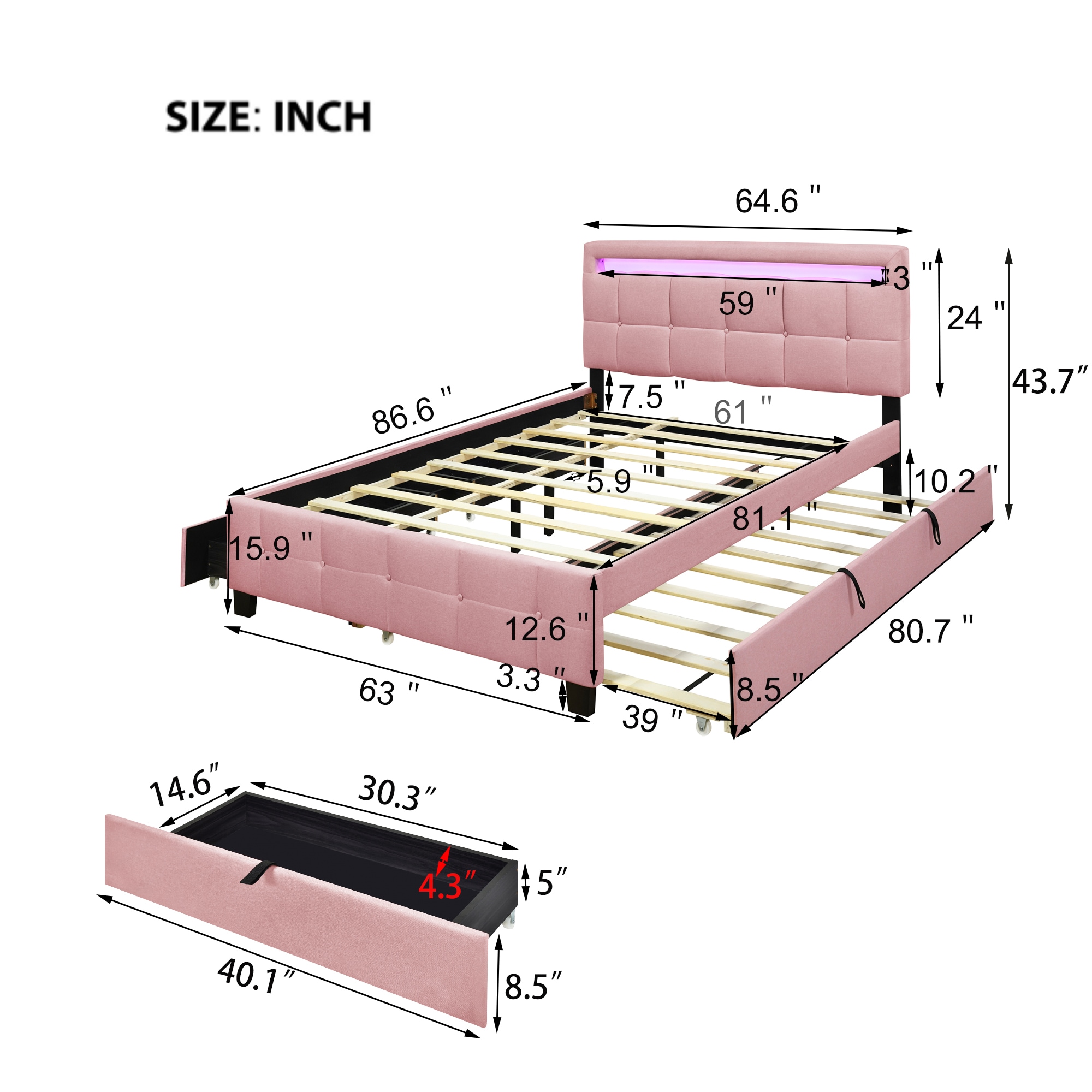 ModernLuxe L3P-SF000100AAH beds - View #6