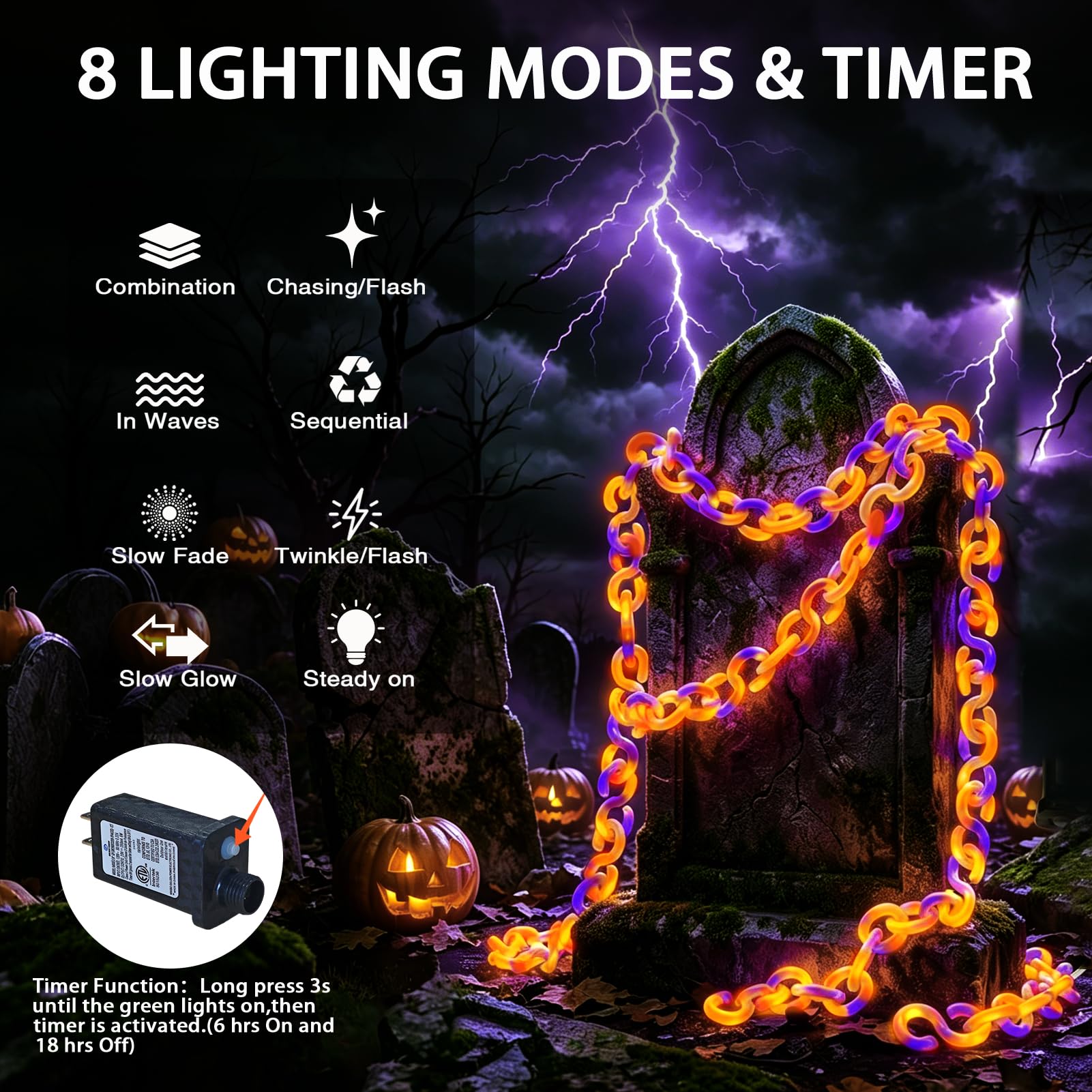 WZK 253111045624 Halloween-String-Lights - View #3