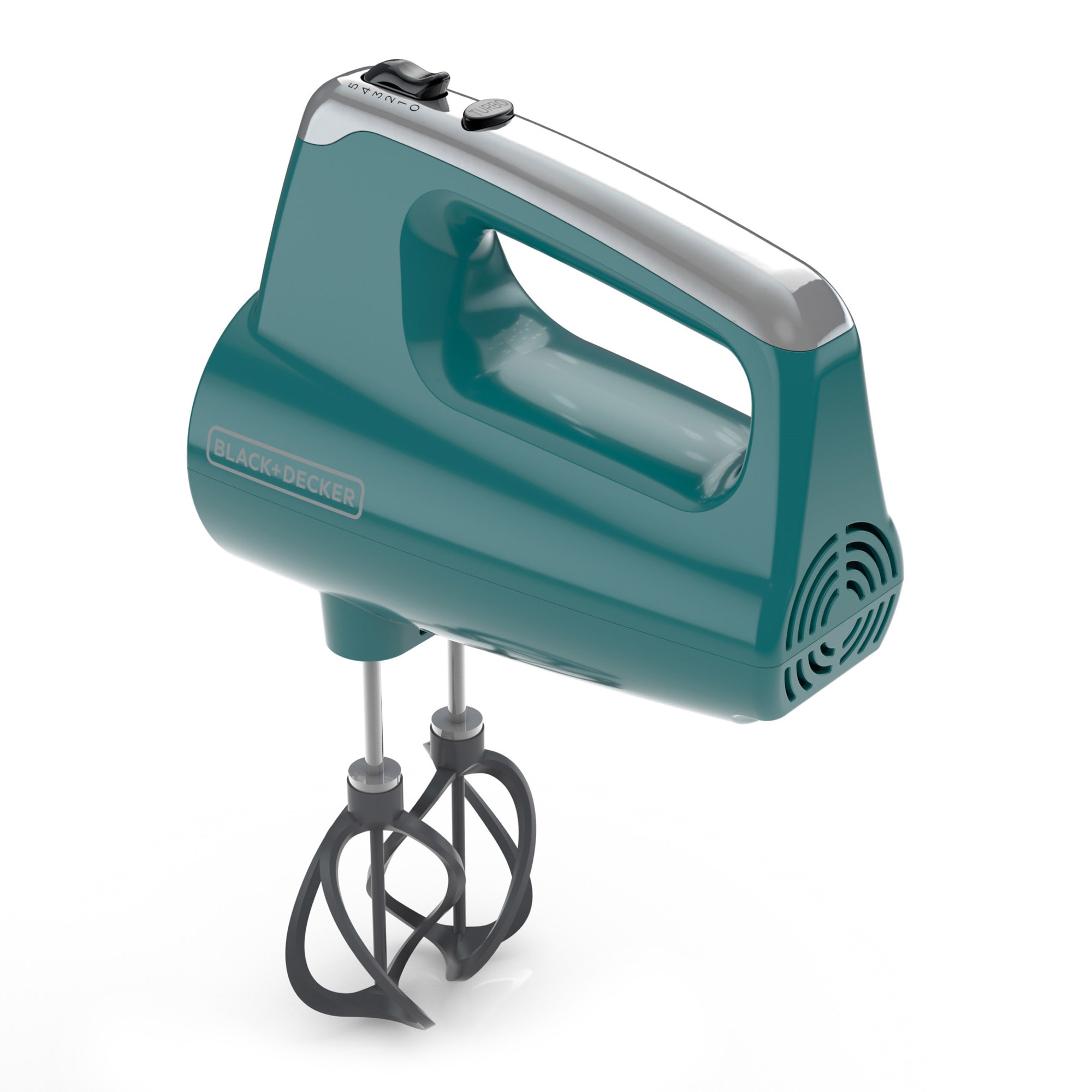 BLACK+DECKER Helix Performance Mixer 60-in Cord 5-Speed Teal Hand Mixer at