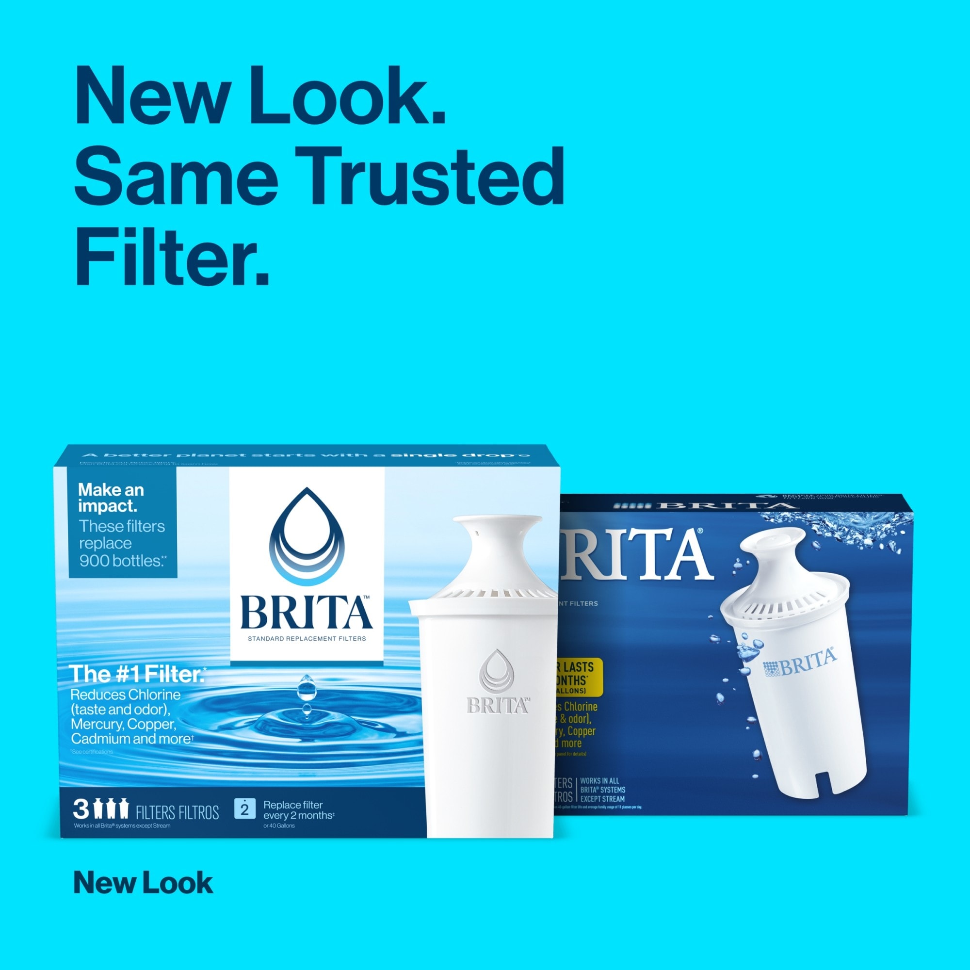 Brita Activate Fill & Go Active Blue Filtre Bouteille + Filtre