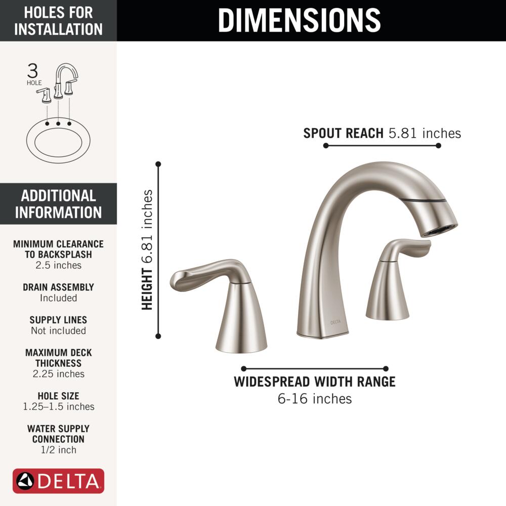 Delta 35840LF-SPPD Lavatory-Faucets - View #6