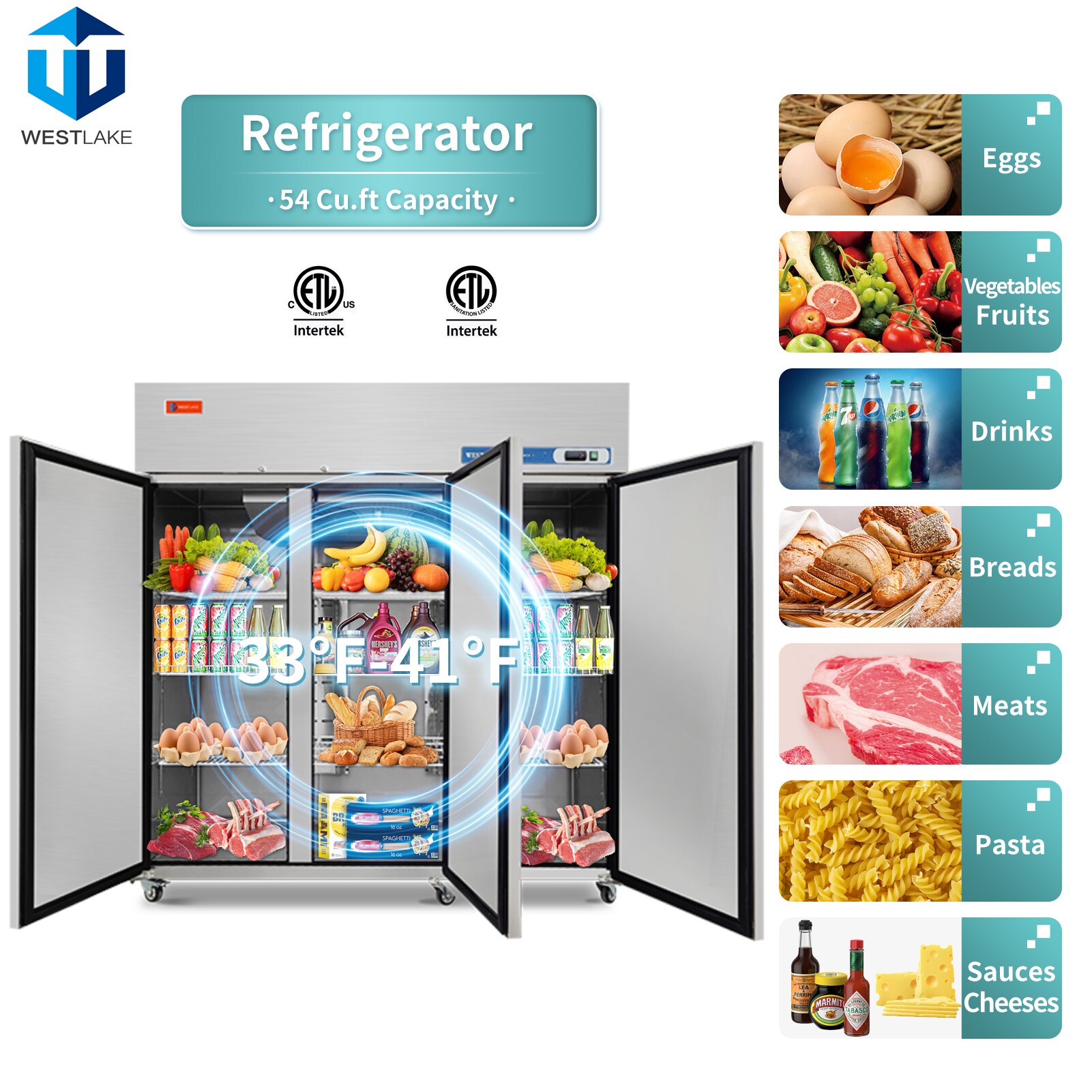 Jeremy Cass GWCLWASH82 Commercial-Refrigerators - View #2