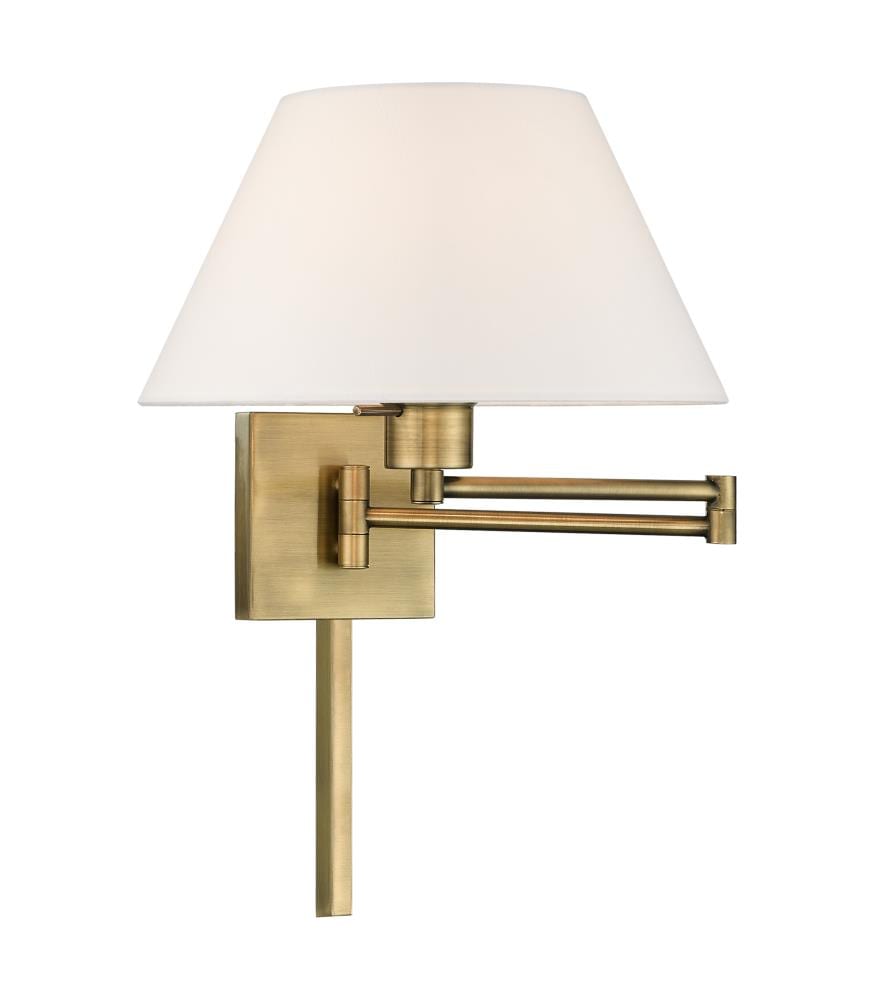 Livex Lighting Home Basics Wall Sconce in Antique Brass 4151-01 