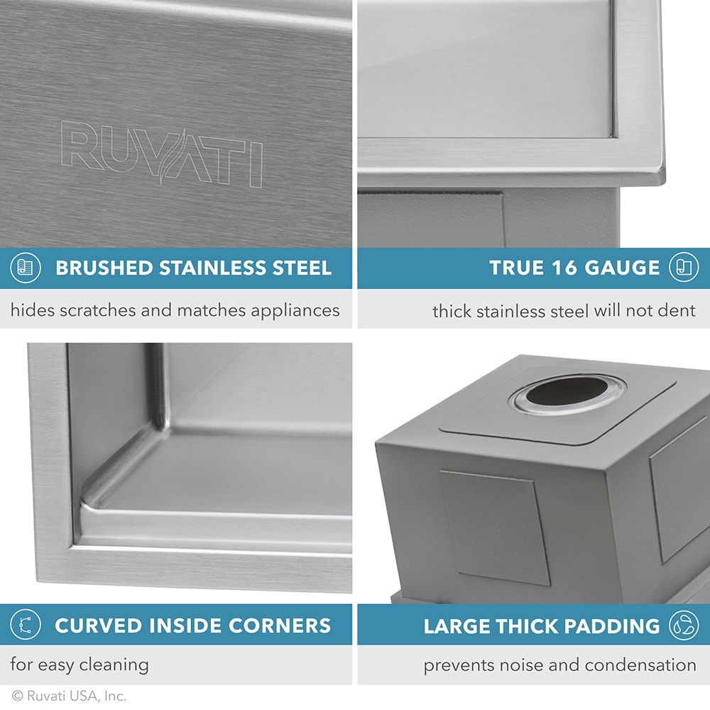 Ruvati RVH8023 Kitchen-Sinks - View #10