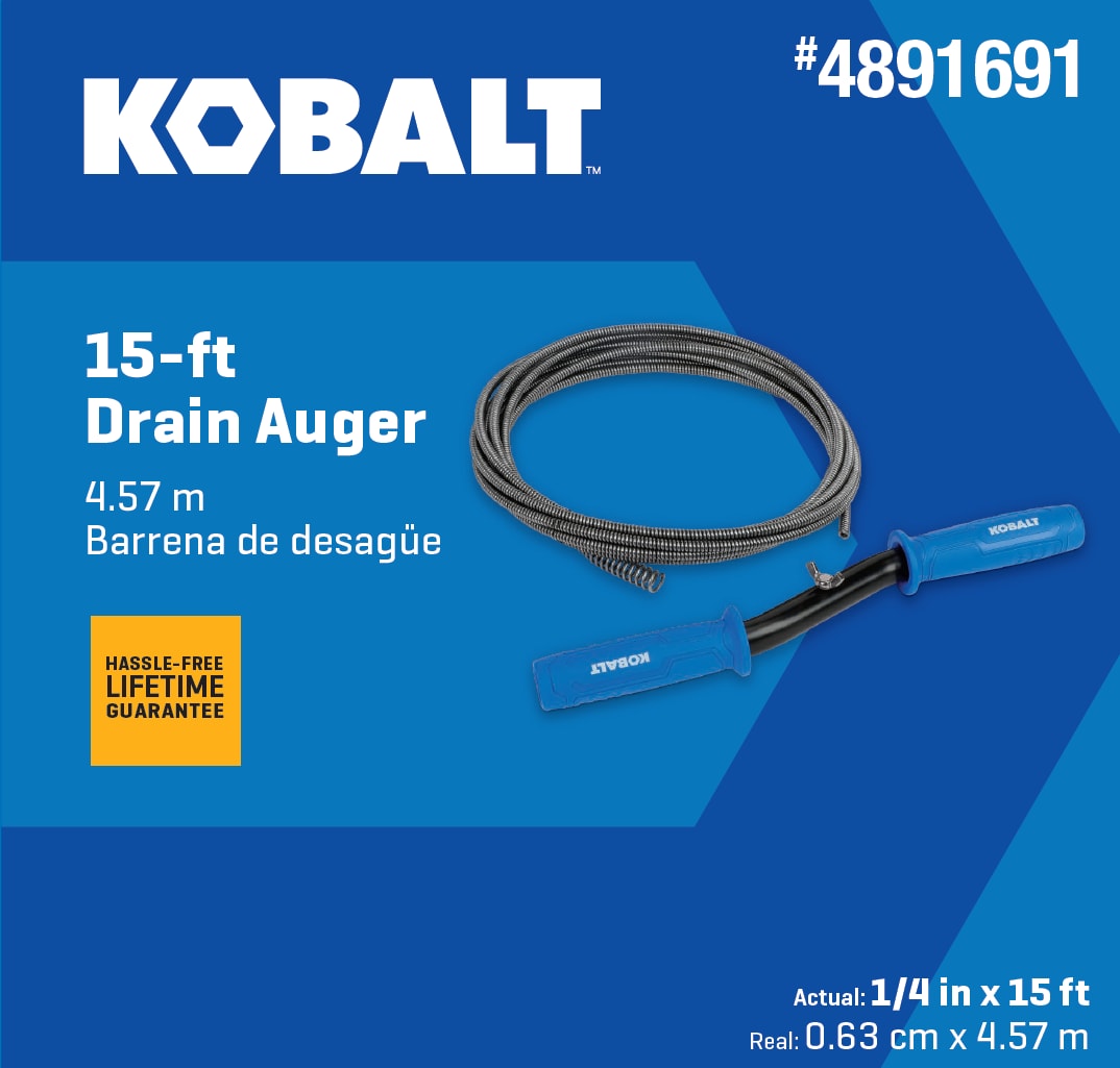 Kobalt 1/2-in x 6-ft High Carbon Wire Hand Auger for Toilet in the