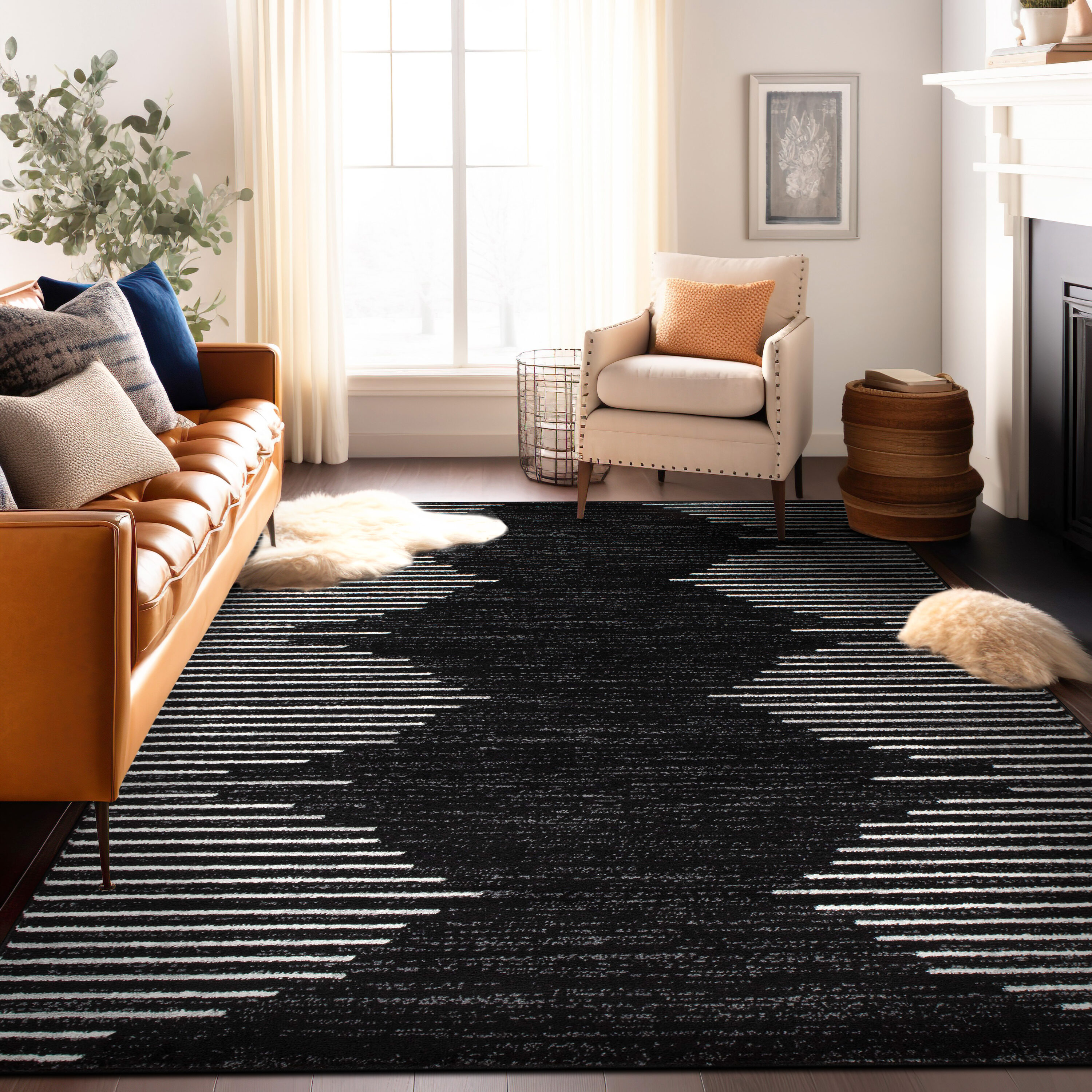 World Rug Gallery 385BLACK5X7 rugs - View #2