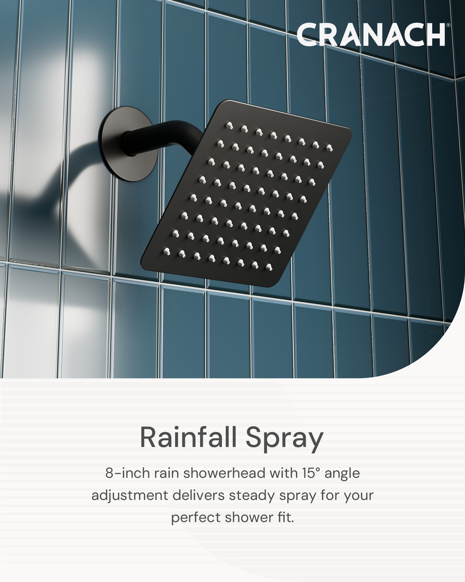 CRANACH C04.CR01.MB Showerhead-Bar-Panels - View #6