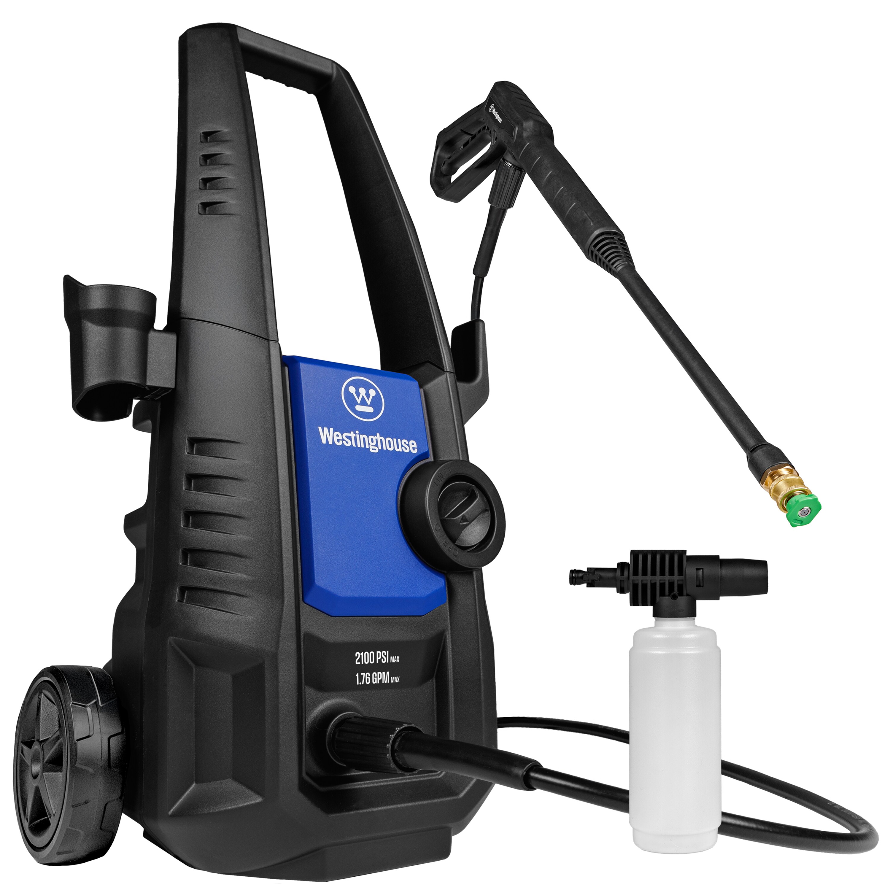 Westinghouse ePX3050 2100-PSI 1.76-GPM Cold Water Electric Pressure washer with 3 Spray Tips