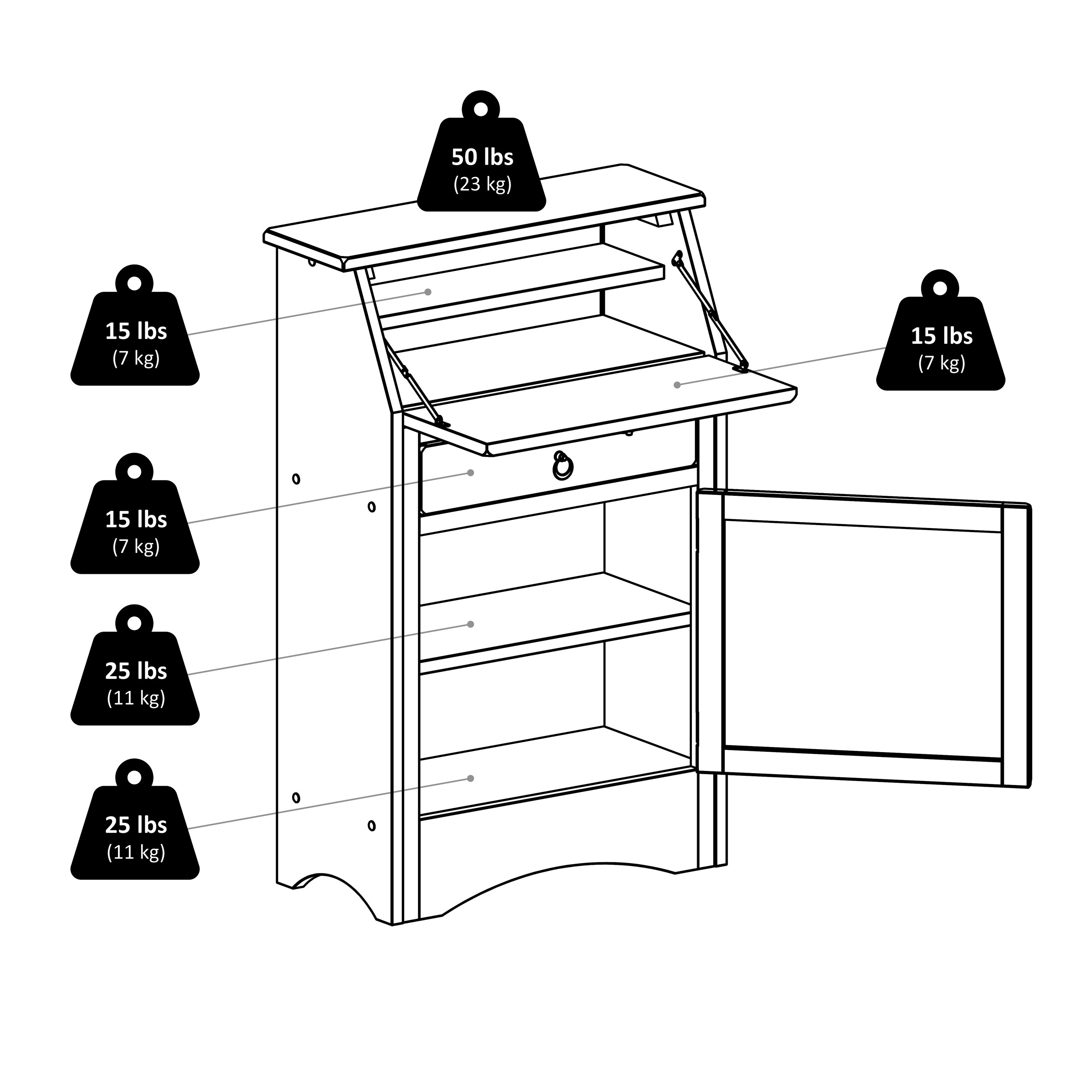 Winsome Wood 94339 desks - View #14