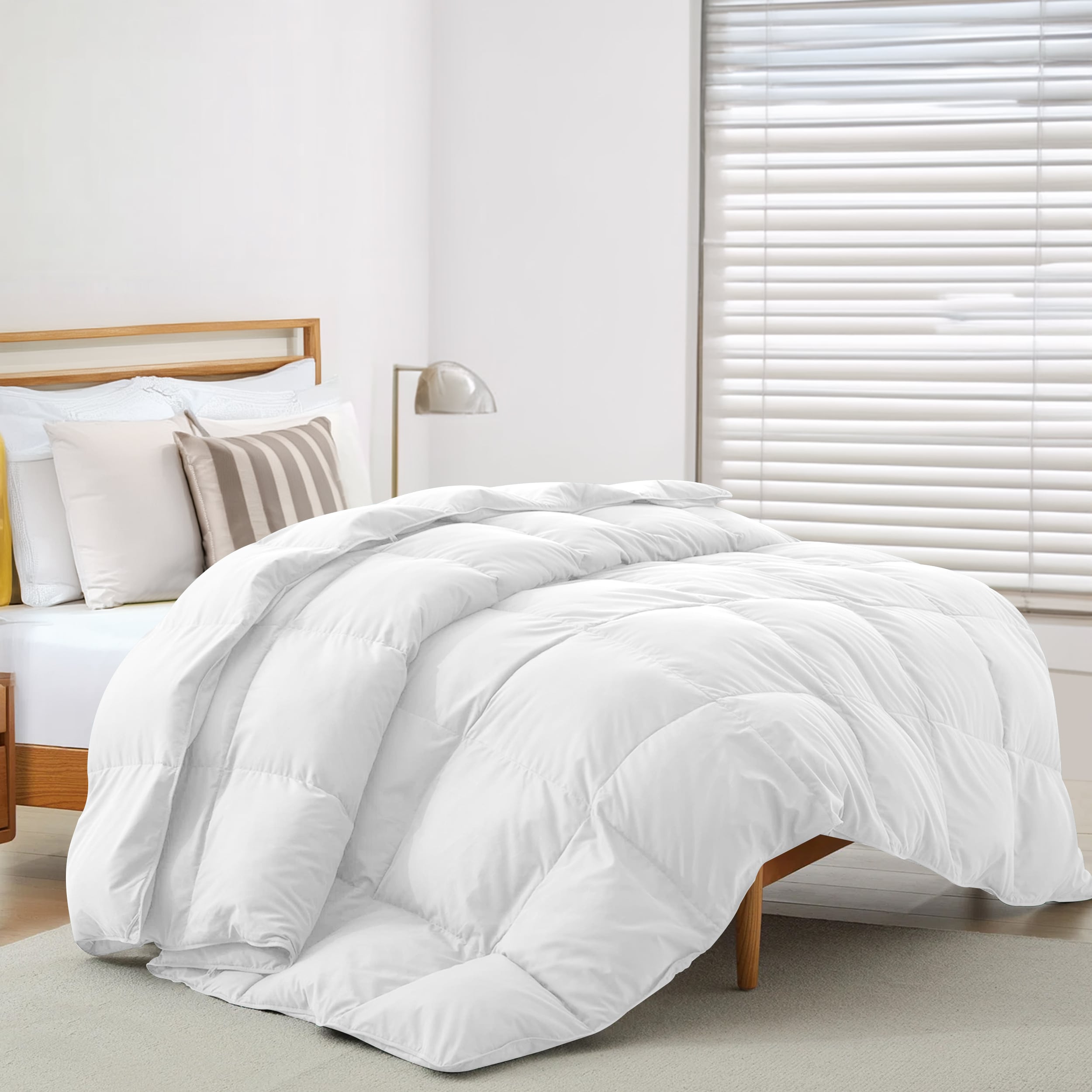 Lux Decor Collection COMFRT Q WHT Comforters-And-Bedspreads - View #2