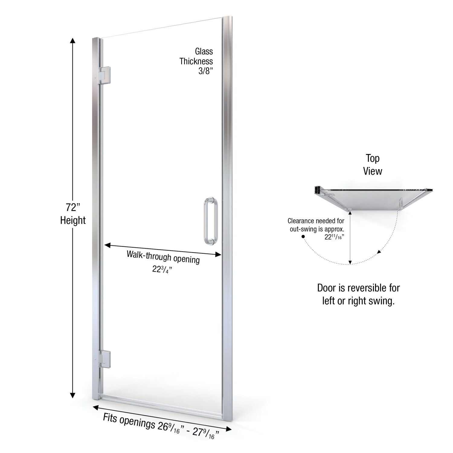 Basco COPA00A2772XPSV Shower-Doors - View #4