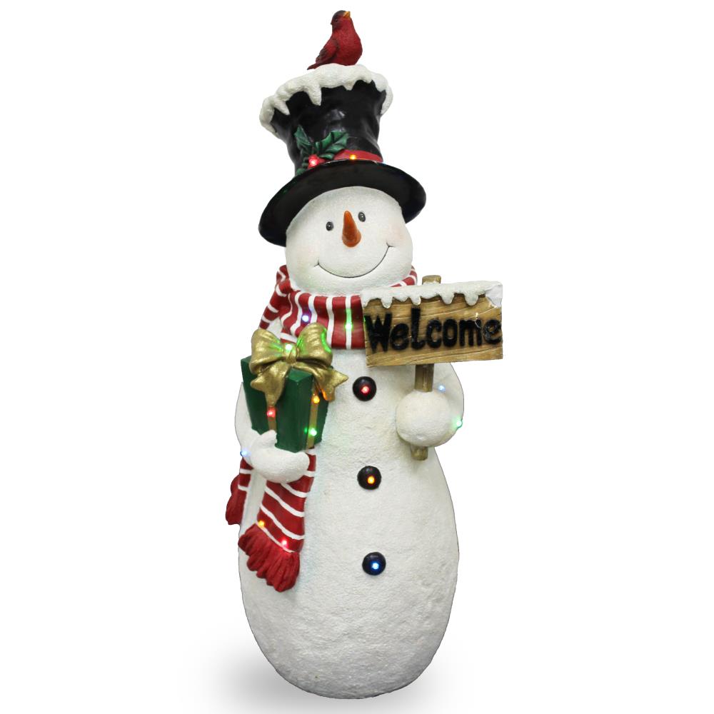 Fiberglass Snowman Outdoor Christmas Decorations at Lowes.com