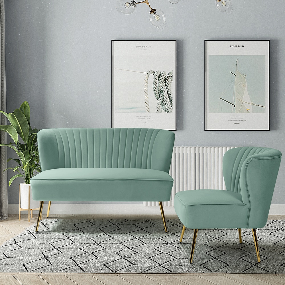 14 Karat Home SFM0140-SAGE Sofas-Loveseats - View #2