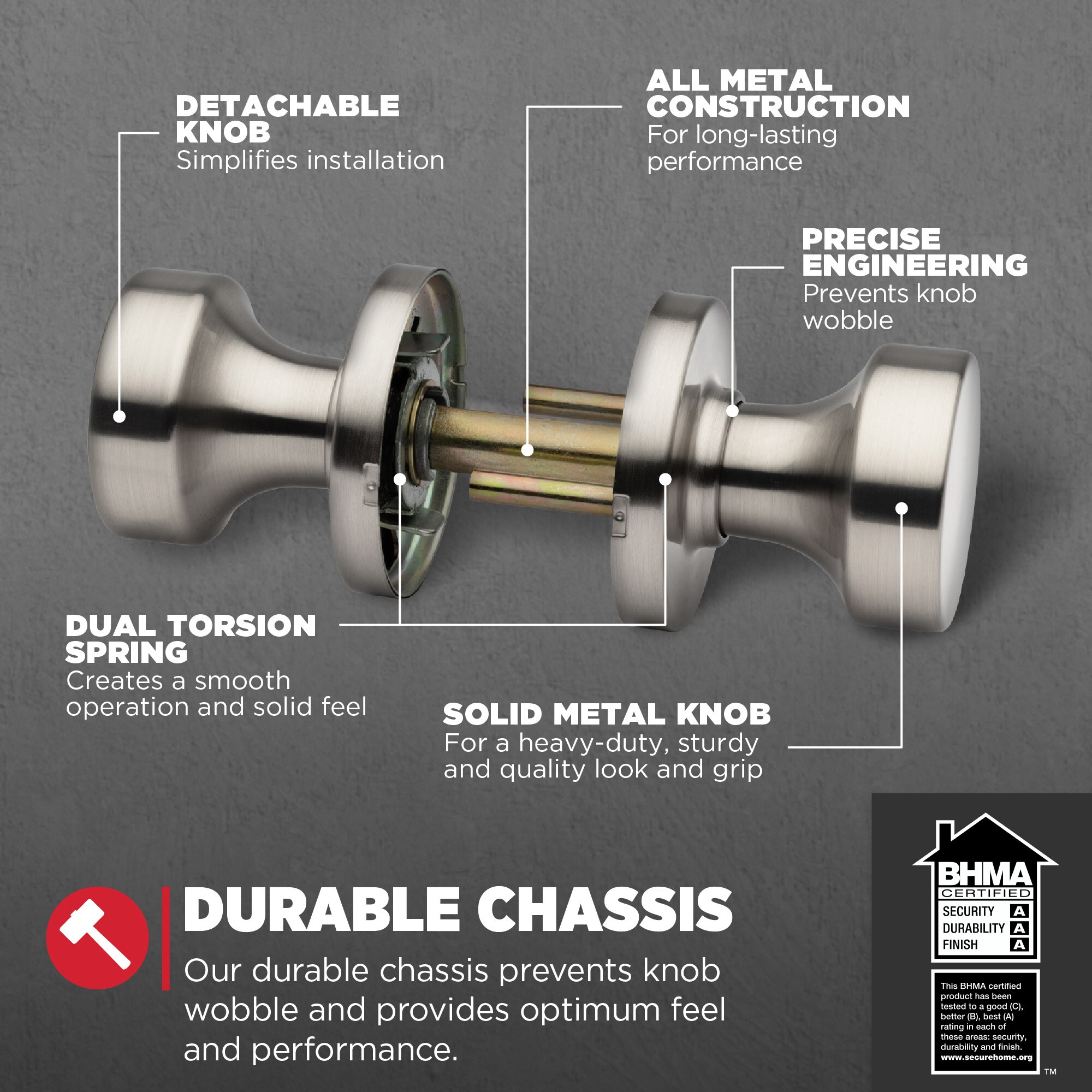 Kwikset Signature Series 720PSK RDT 15 CP Door-Knobs - View #3