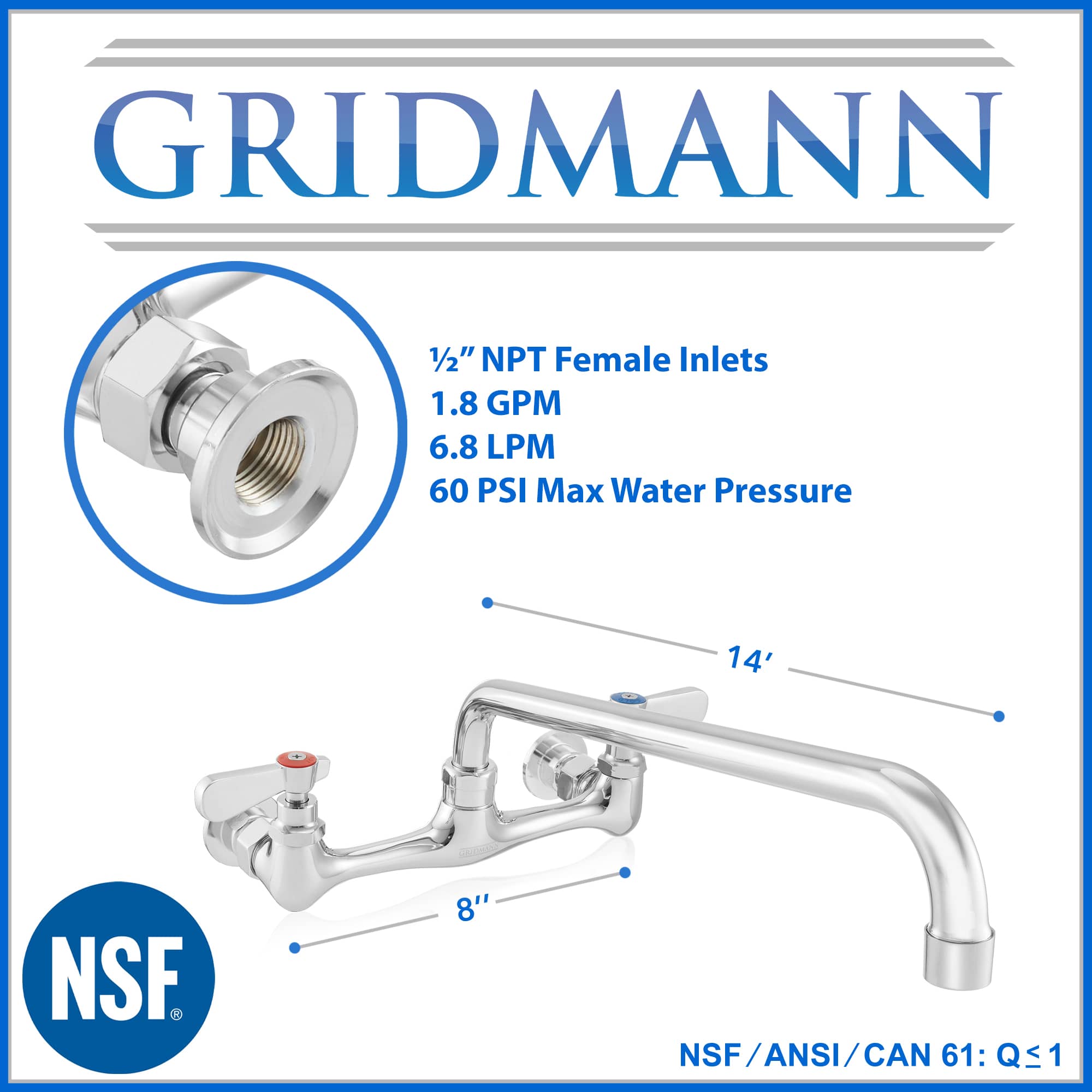 GRIDMANN REST-SINK-FCT834 Kitchen-Faucets - View #5