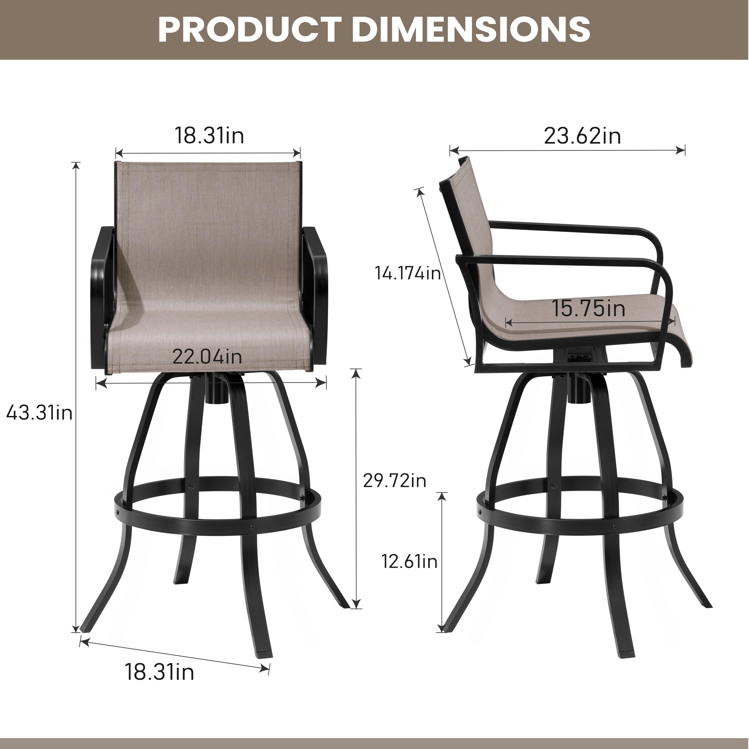 Pellebant ST25-ST008ASH-2 Patio-Chairs - View #3
