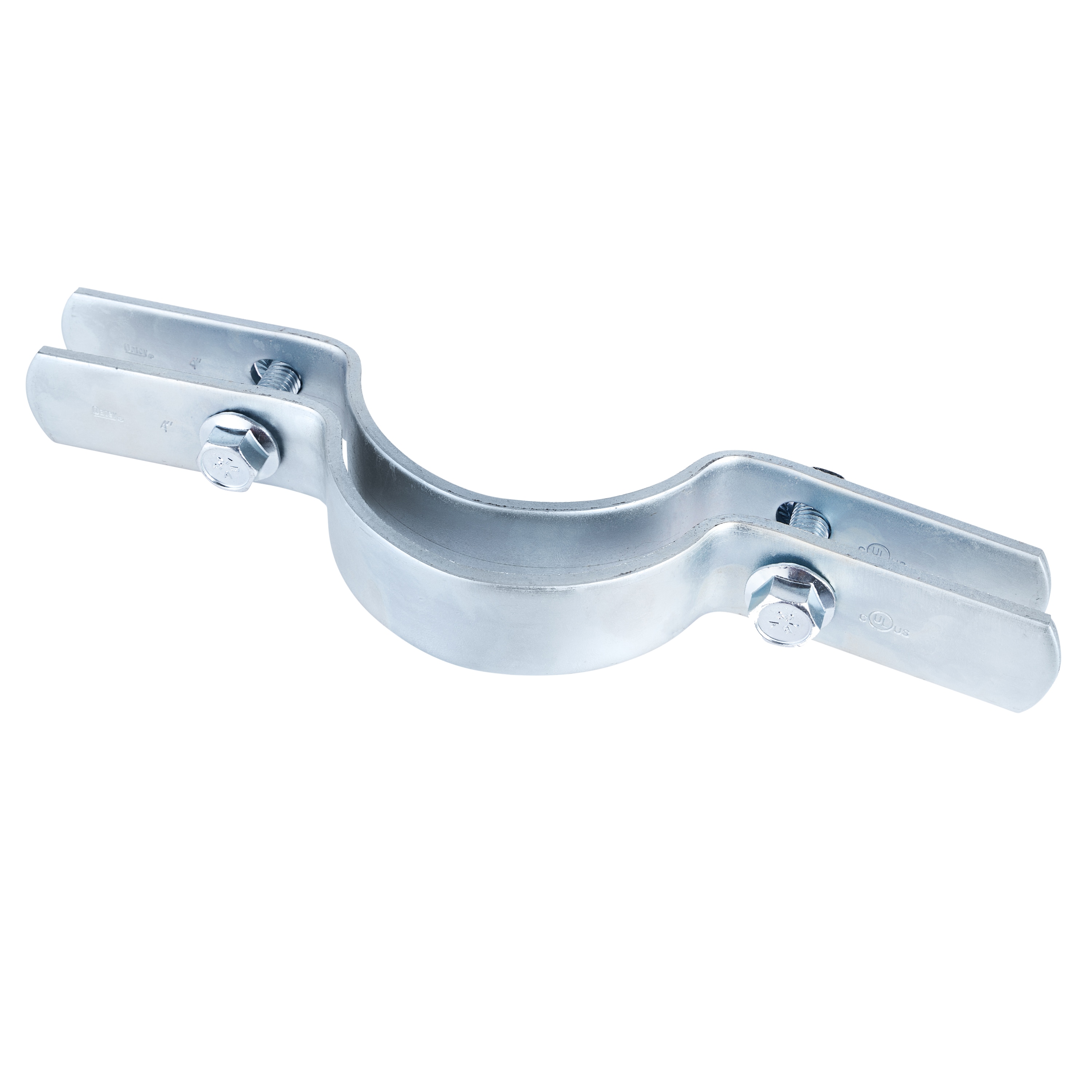 Oatey 4-in to 4-in dia Galvanized 2-hole Pipe Strap in the Pipe