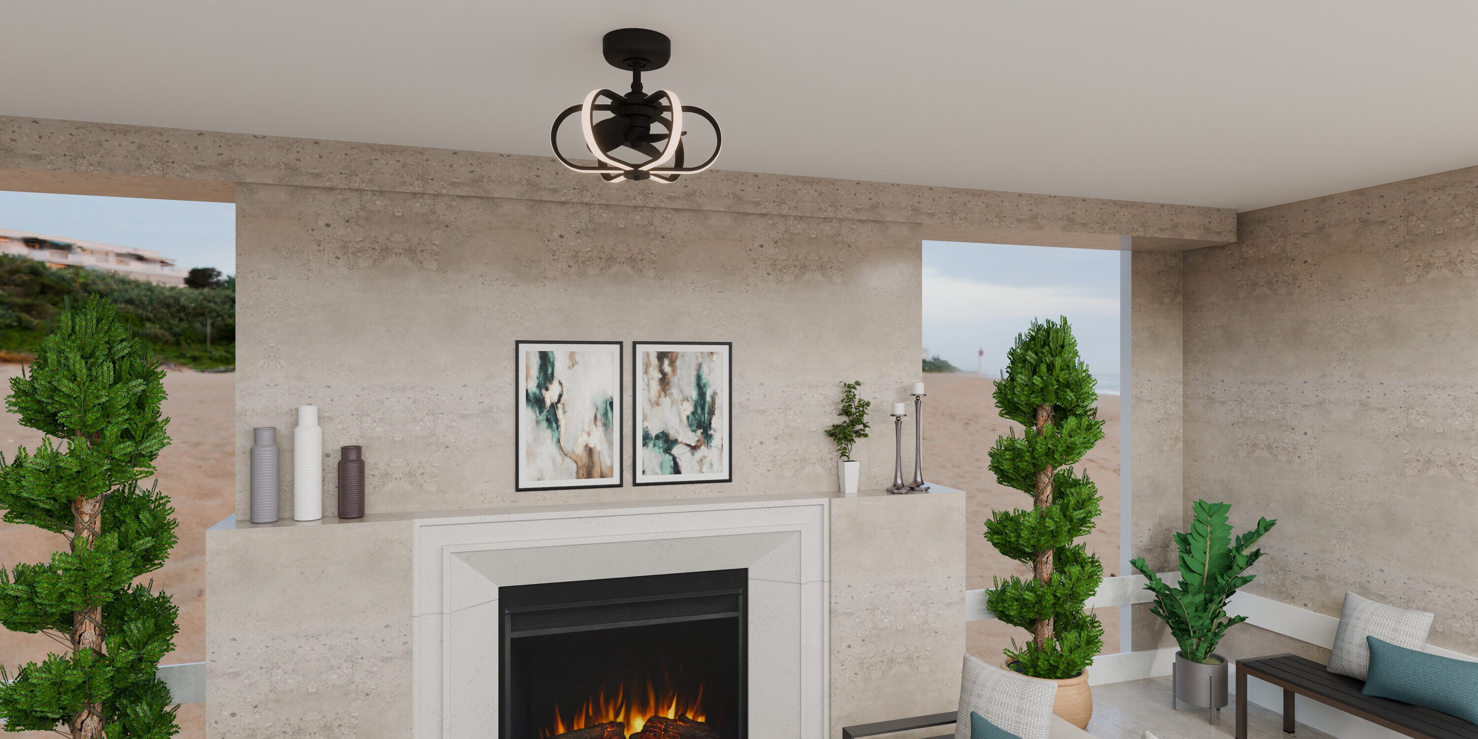 Quoizel QFA6164MBK Ceiling-Fans - View #4