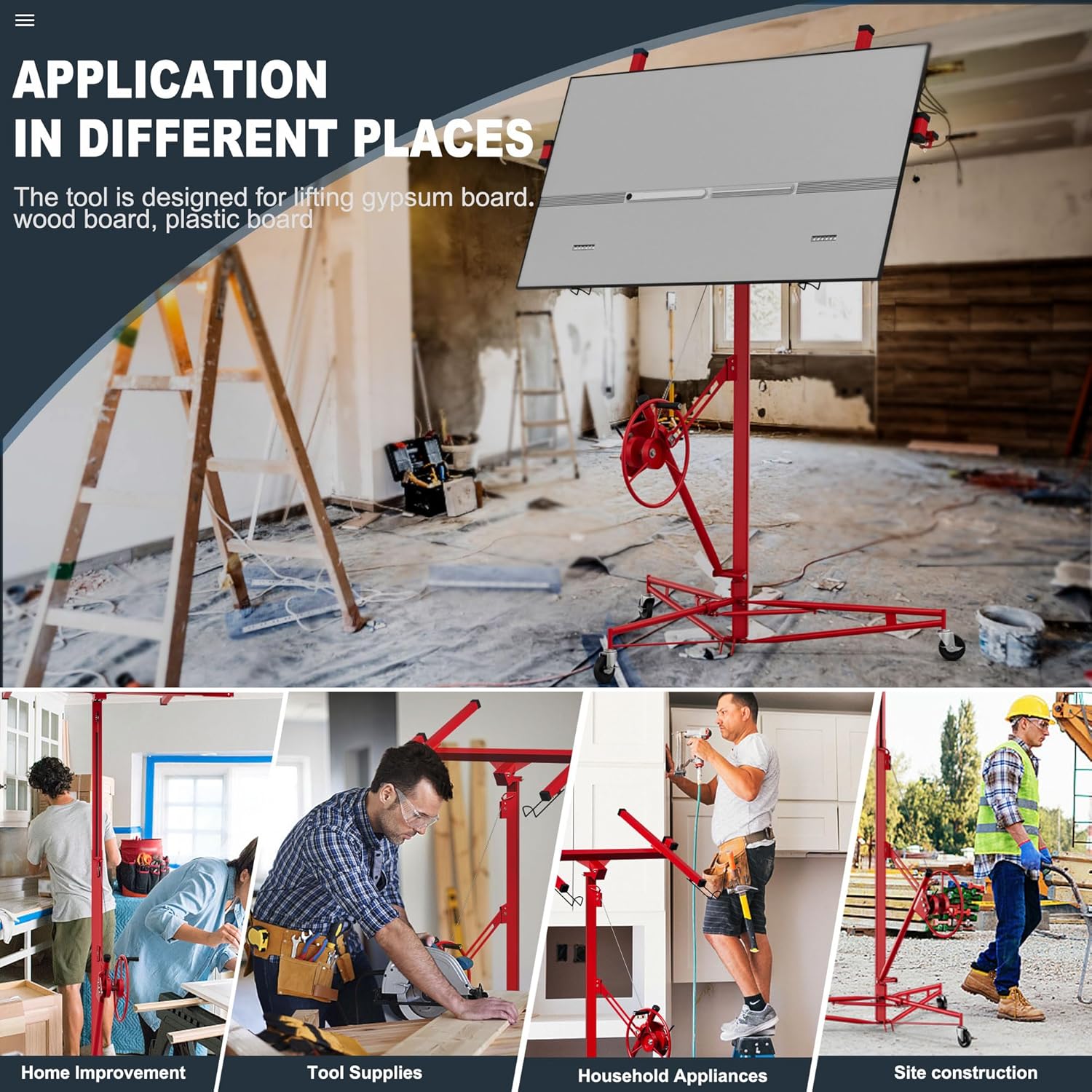 Garvee LMY-PHO-14T9AX1A Drywall-Panel-Carriers - View #7