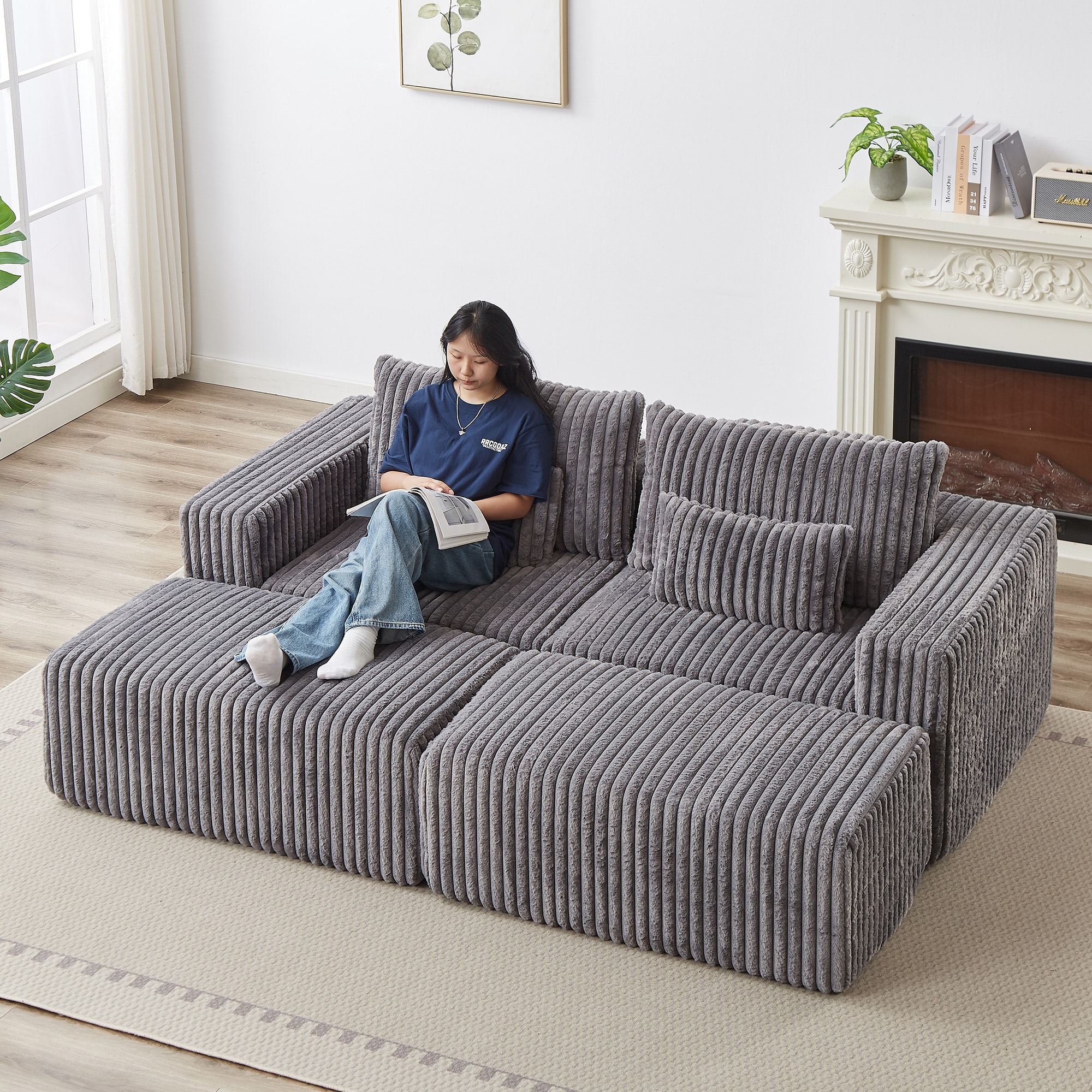 SINOFURN SYA020370GY Sofas-Loveseats - View #17