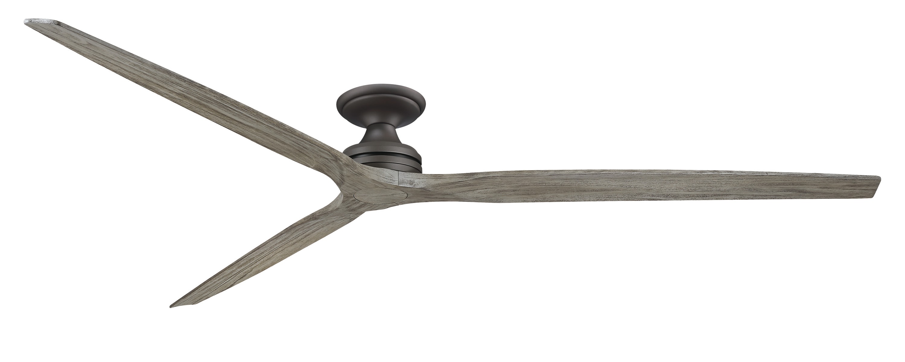 Fanimation Spitfire 96-in Matte Greige with Weathered Wood Blades Indoor/Outdoor Flush Mount Smart Propeller Ceiling Fan Light Kit Compatible and Remote (3-Blade) FPD6721BGR-96WE-F Sansujyuku sansujyuku.com