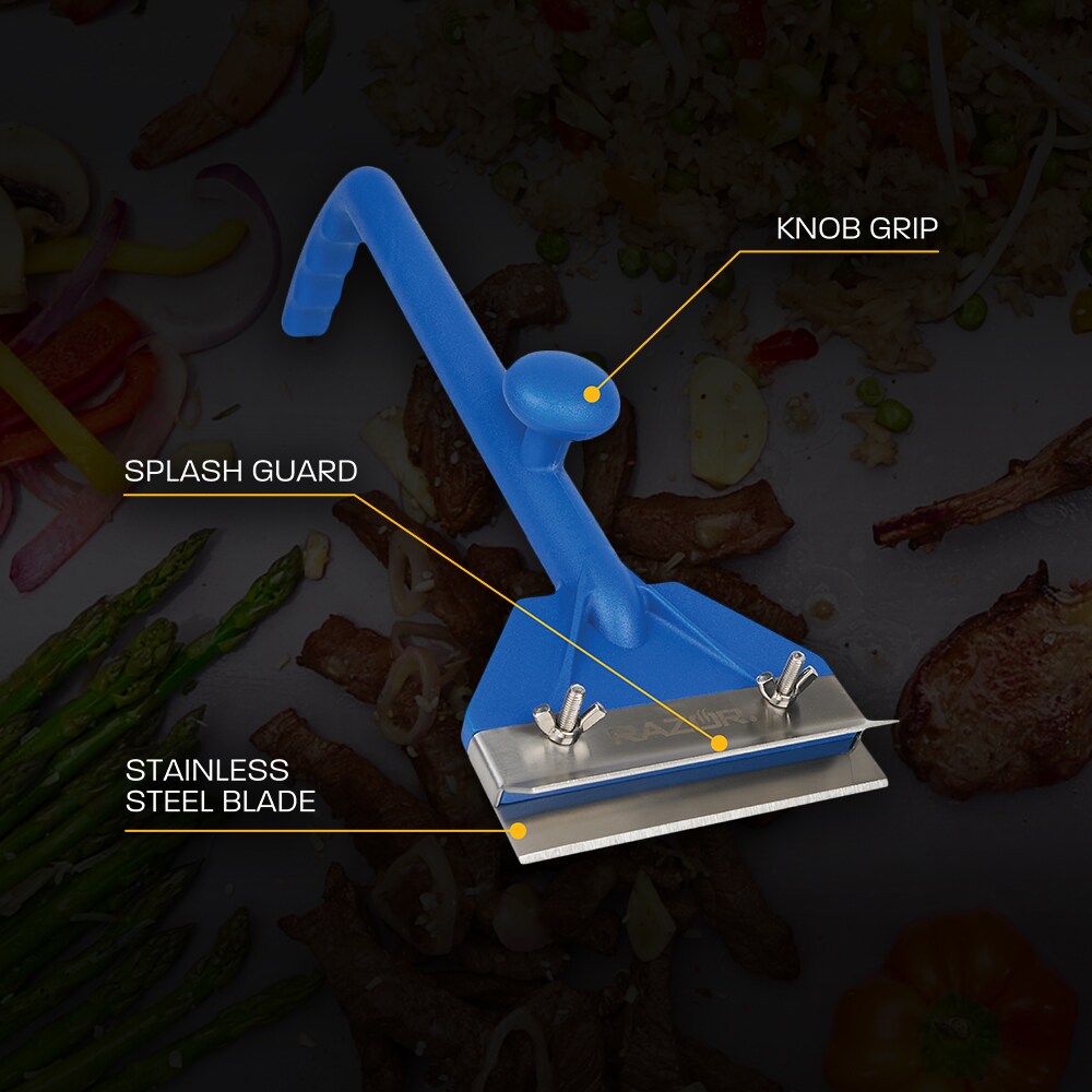 Blue Rhino Plastic 15.5-in Griddle Scraper in the Grill Brushes & Cleaning  Blocks department at