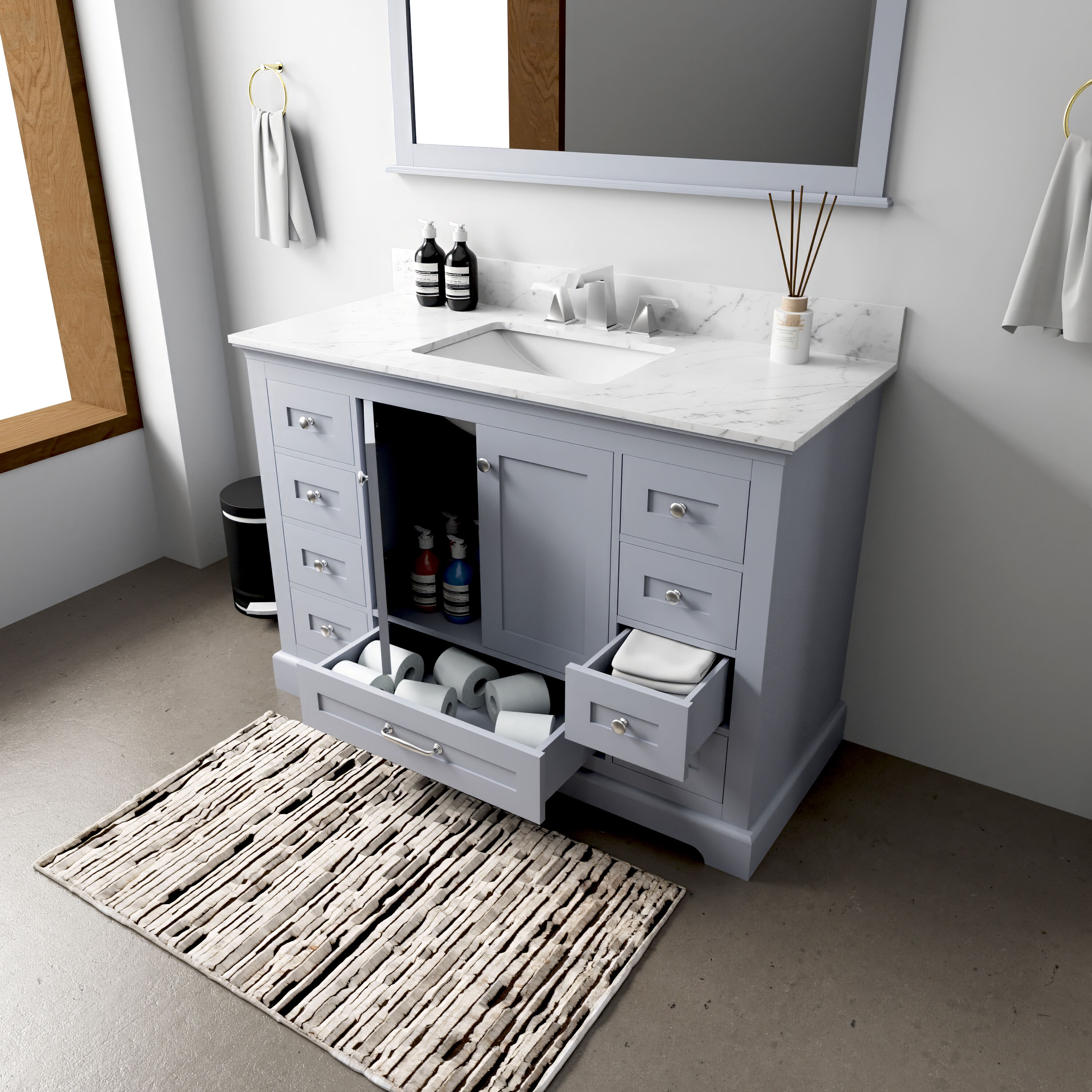 Lexora LD342248SBDSM46F Bath-Vanity-Combo - View #5
