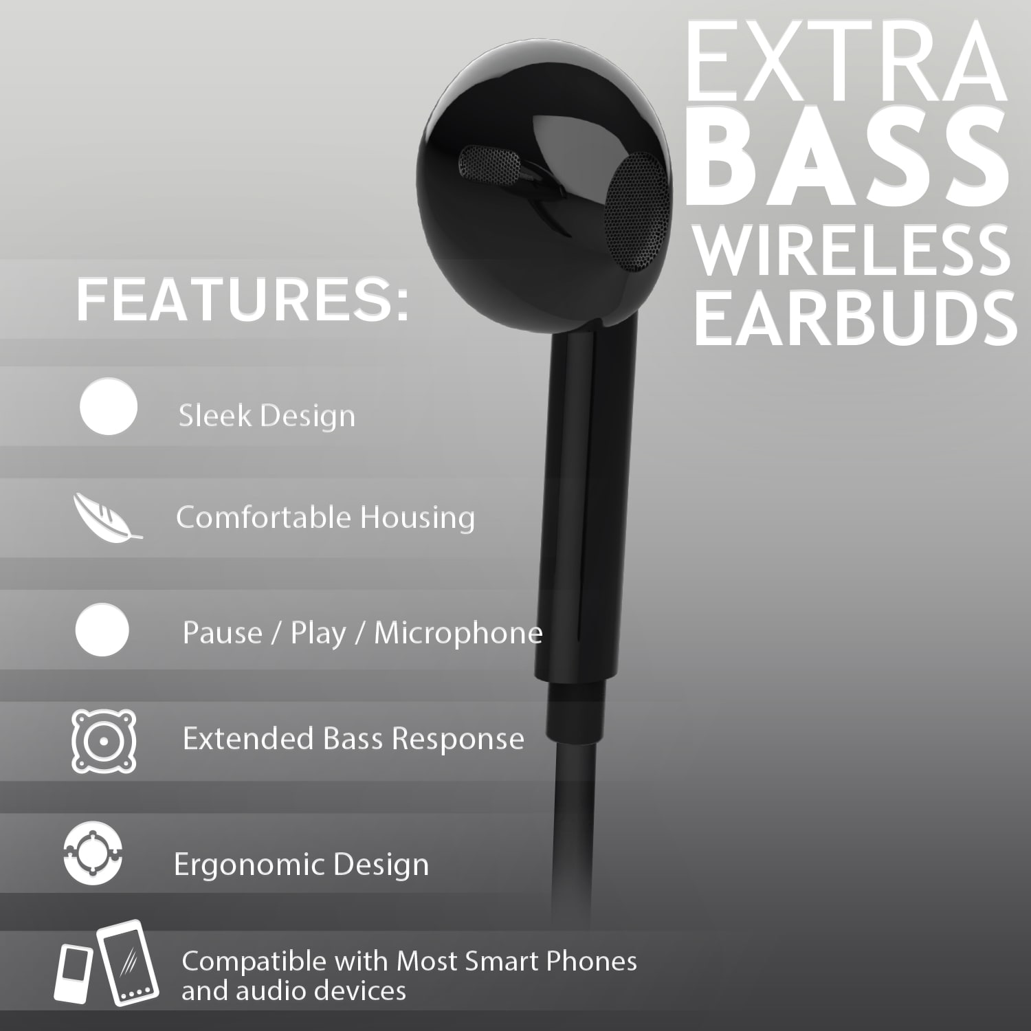 Zeikos WLGAPP2BT-BK headphones - View #2