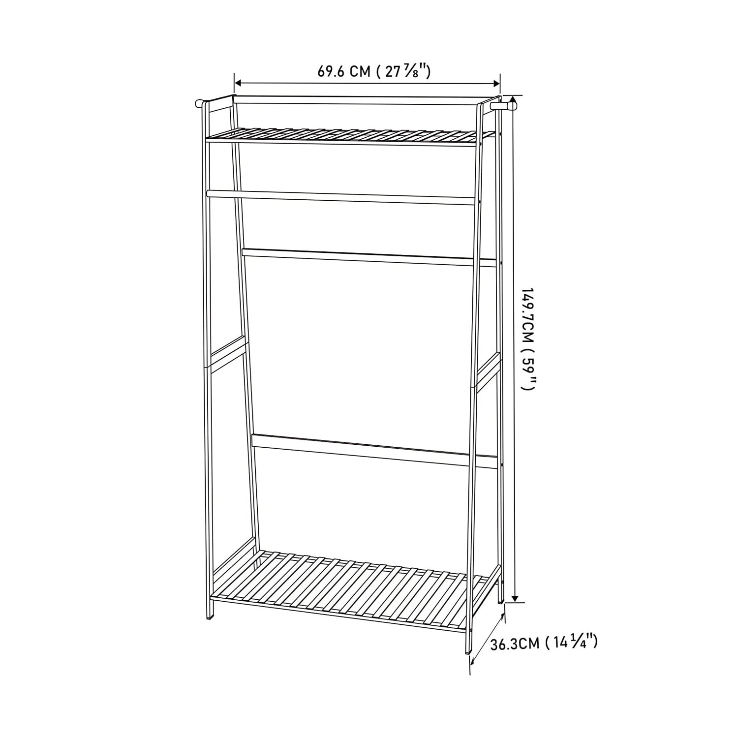 GZMR YDIN000754WH Garment-Racks - View #4
