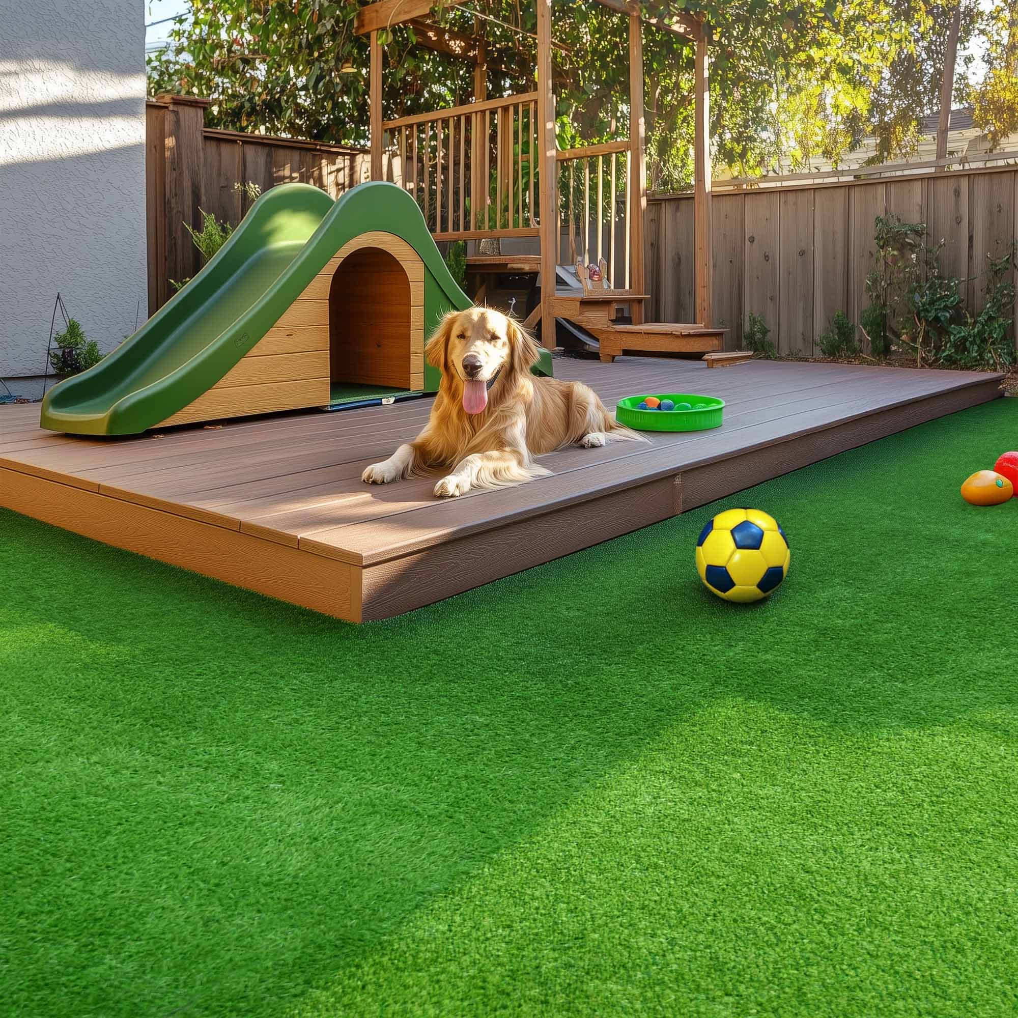 Yescom - 3x20-FT Artificial Grass Astro Turf Outdoor Play Areas 1.38-inch High Patio Fake Grass ...