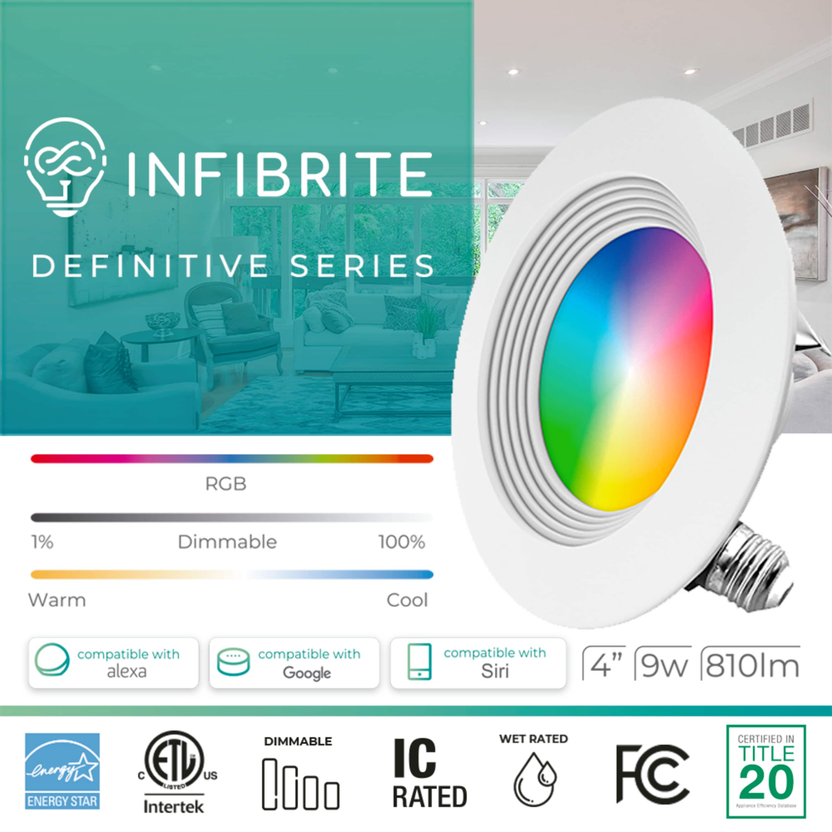 Infibrite IB-003-1-9W-HL-6PK Recessed-Kits - View #4