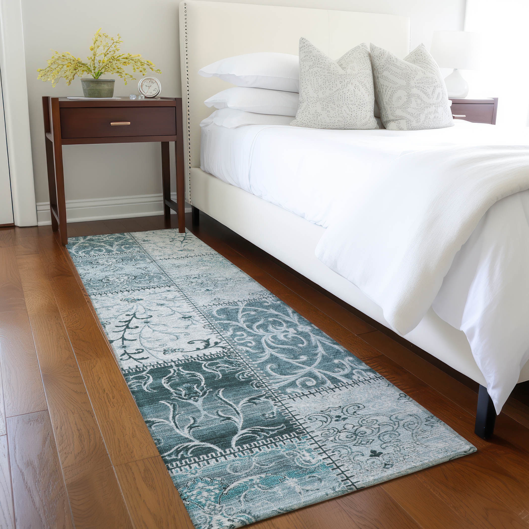 Addison Rugs ACN566TE2X8 Chantille ACN566TE 2 x 7 (ft) Polyester Teal Rectangular Indoor/Outdoor Machine washable Area rug