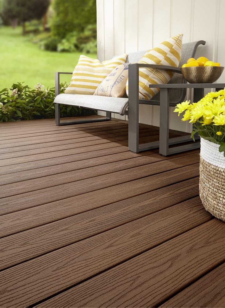 Fiberon Good Life 1-in x 5-in x 16-ft Bungalow Composite Deck Board in ...