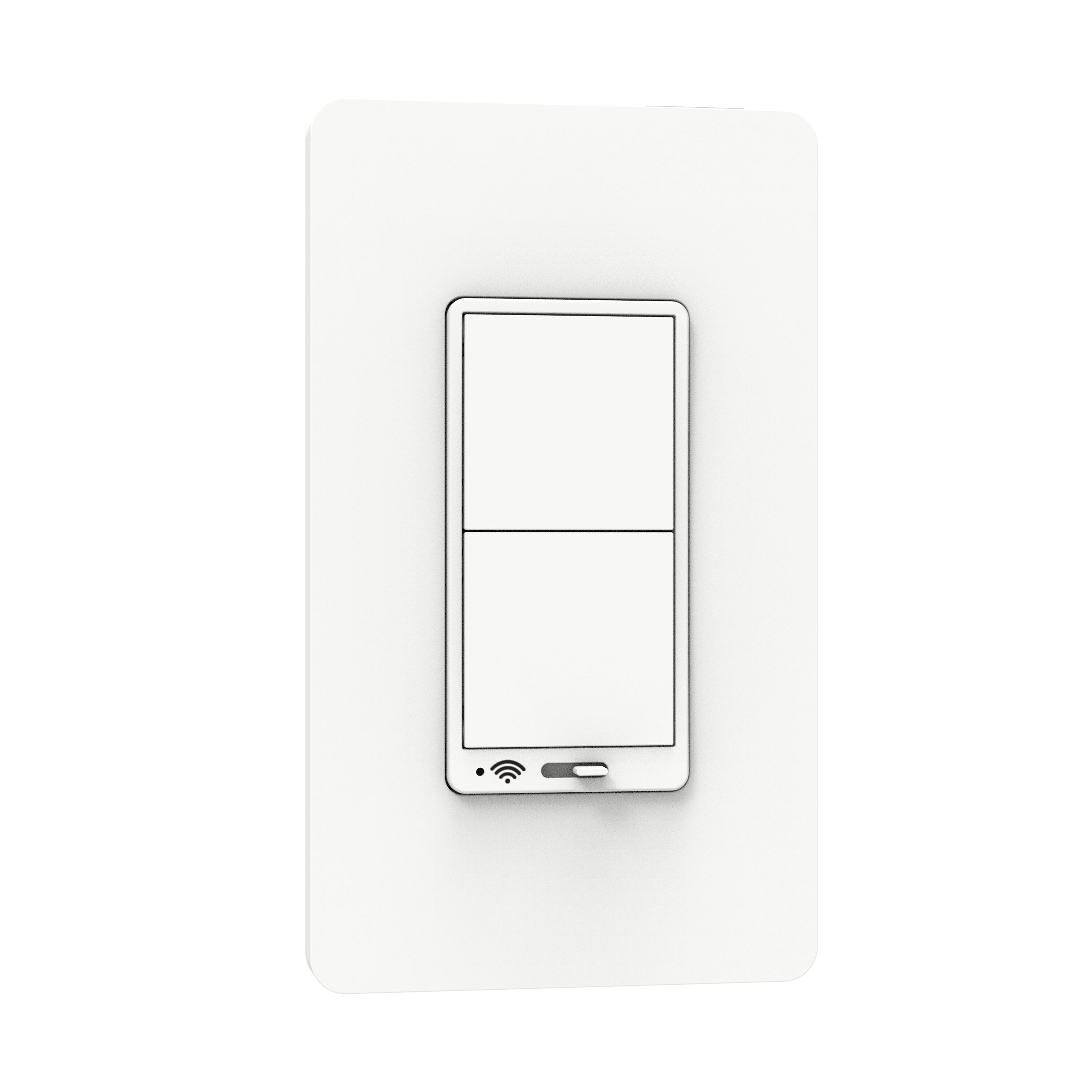 Square D SQR226U1WHWMP X Series WiFi Matter Single-pole/3-way Smart Compatible LED Locator light Decorator Master Dimmer Wall Plate Included , White