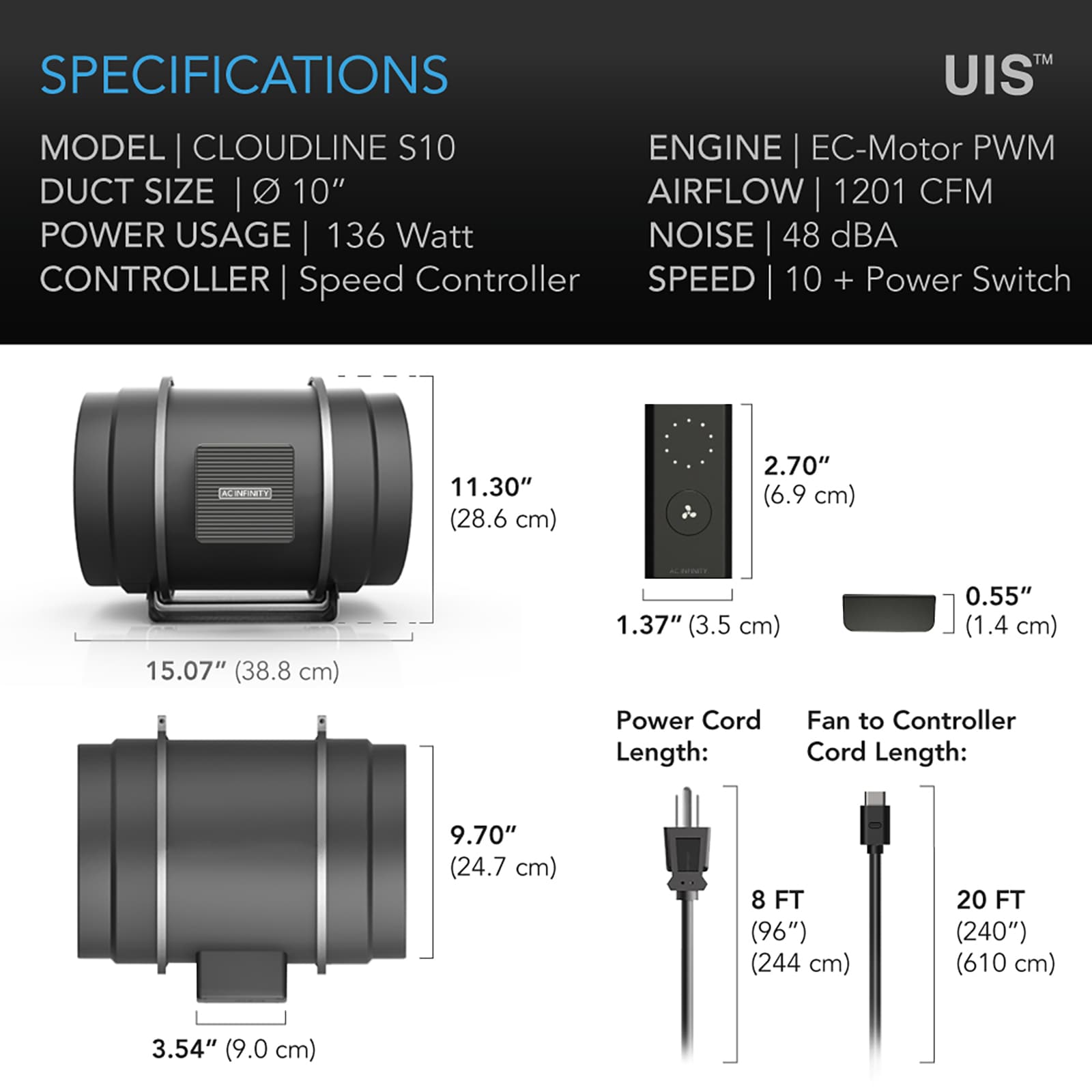 AC Infinity AI-CLS10 Duct-Fans - View #6