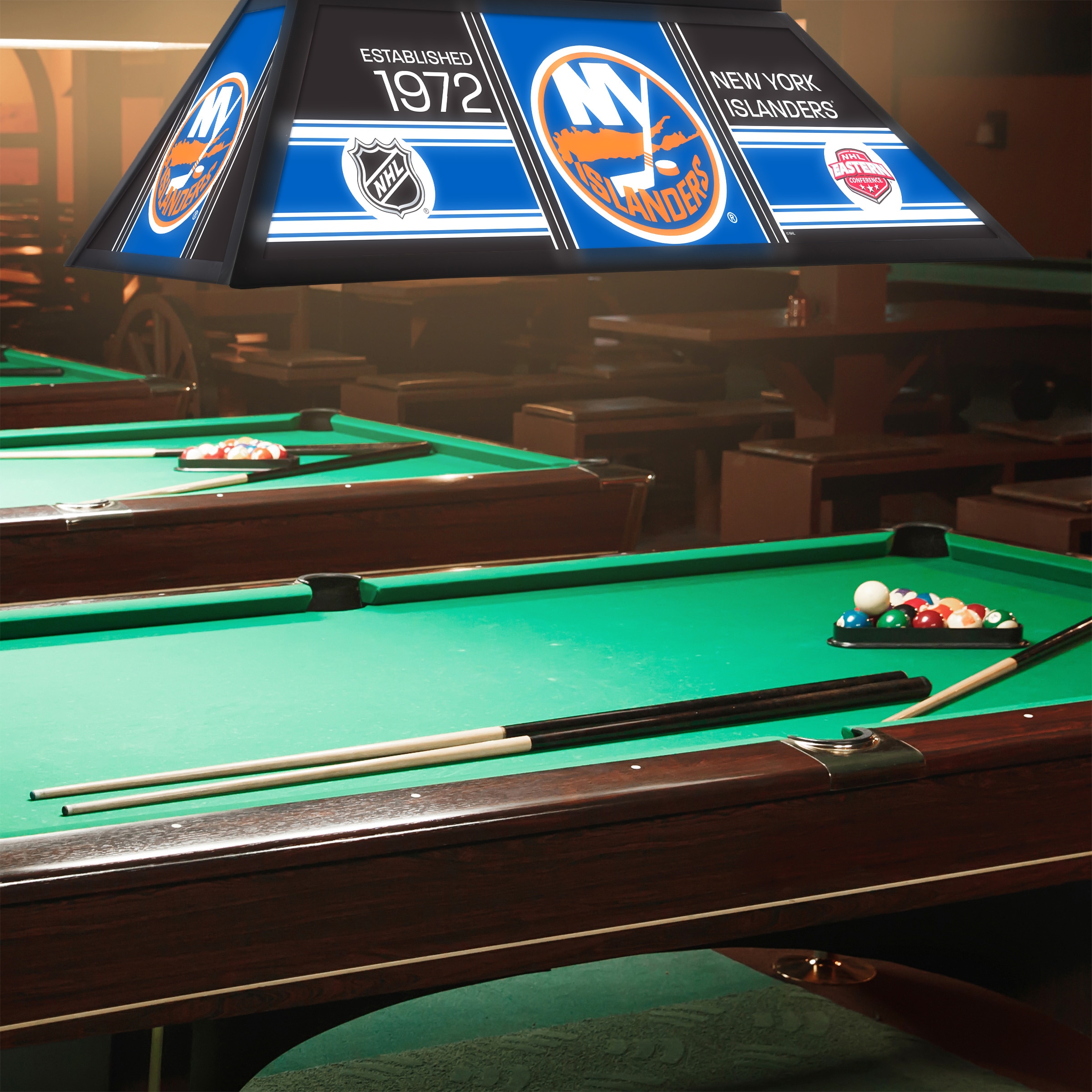 Trademark Gameroom NHL4400-NYI-PCH Pool-Table-Lighting - View #2