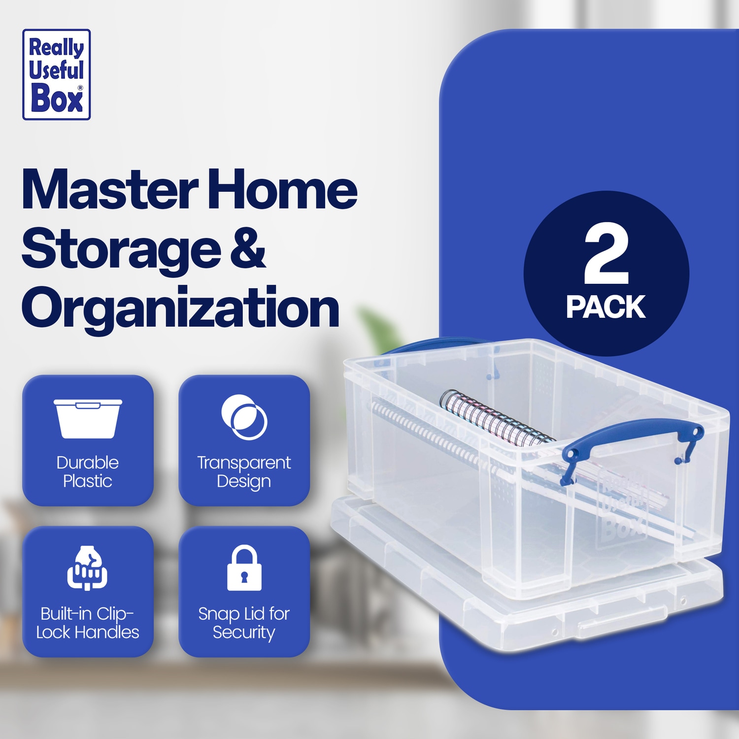 Really Useful Box 322064 Plastic-Storage-Totes - View #2