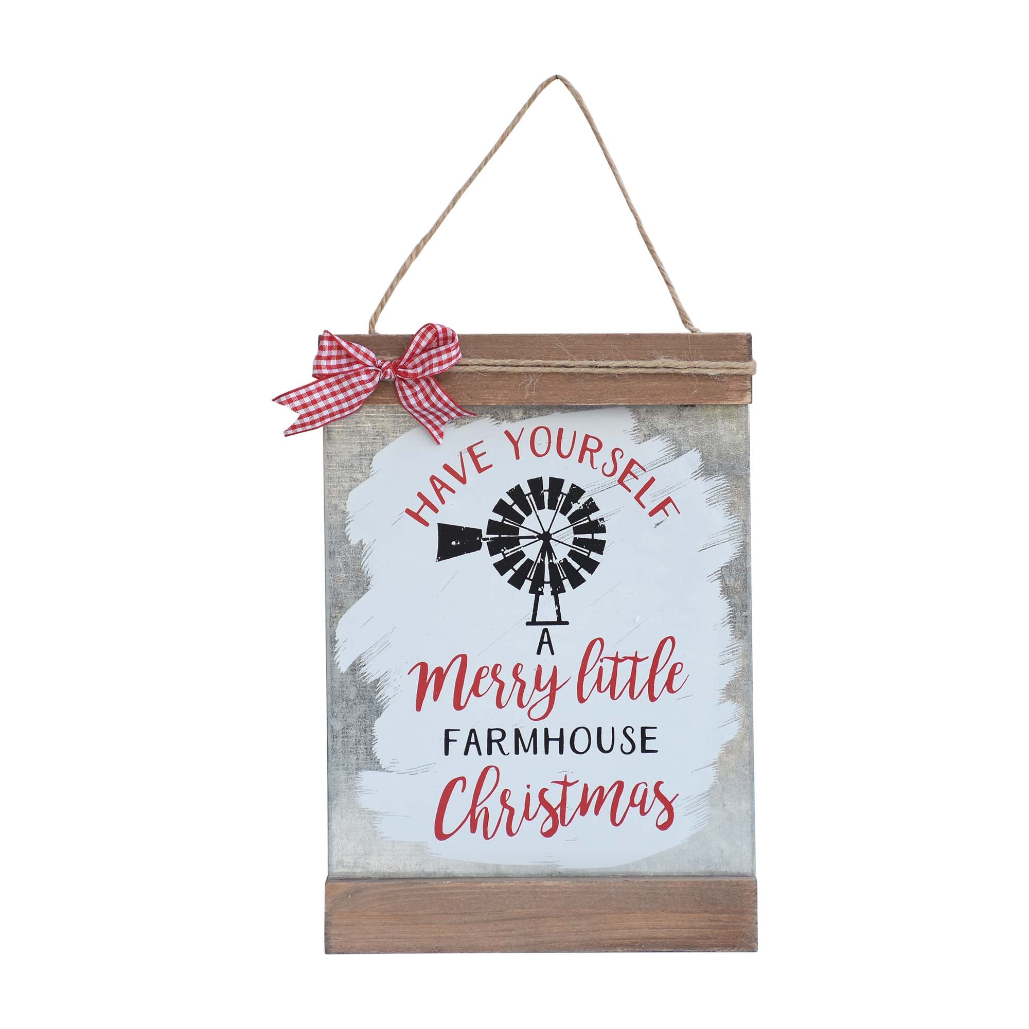 Parisloft SG2221 10.375-Inches Merry Christmas Christmas Decor