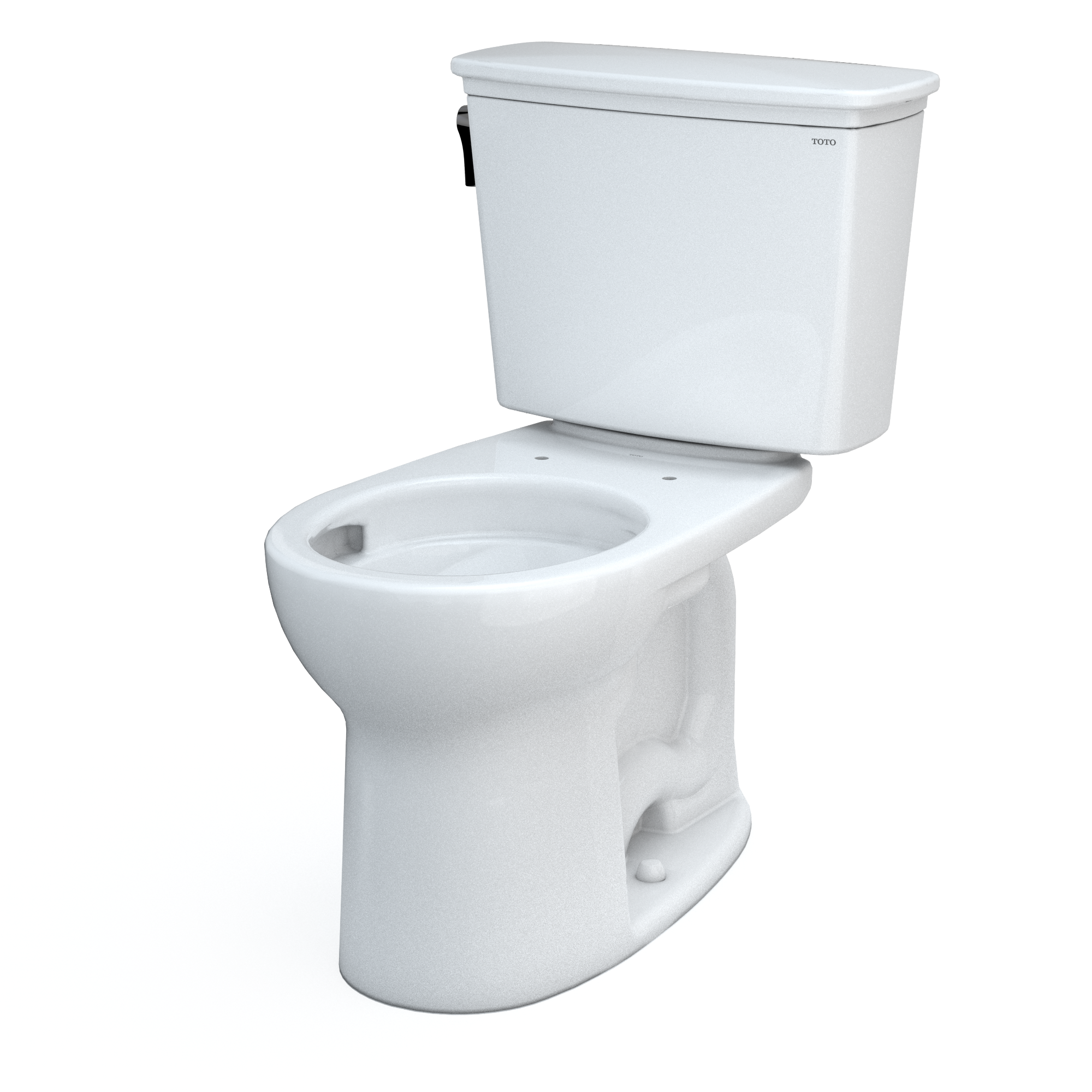Round Bone Vitreous China Two-Piece Toilet with Tornado Flush
