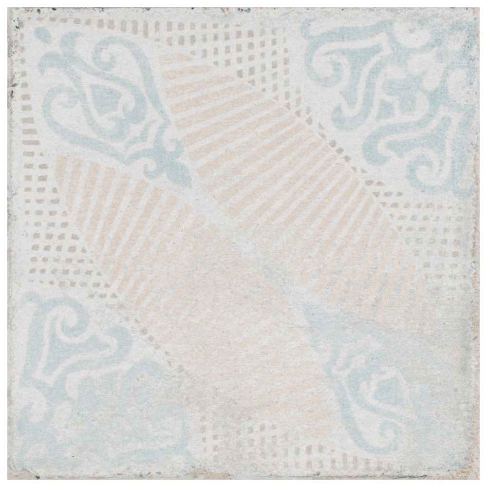 Barcelona Decor Guell 6" Matte Porcelain Vintage Floor & Wall Tile