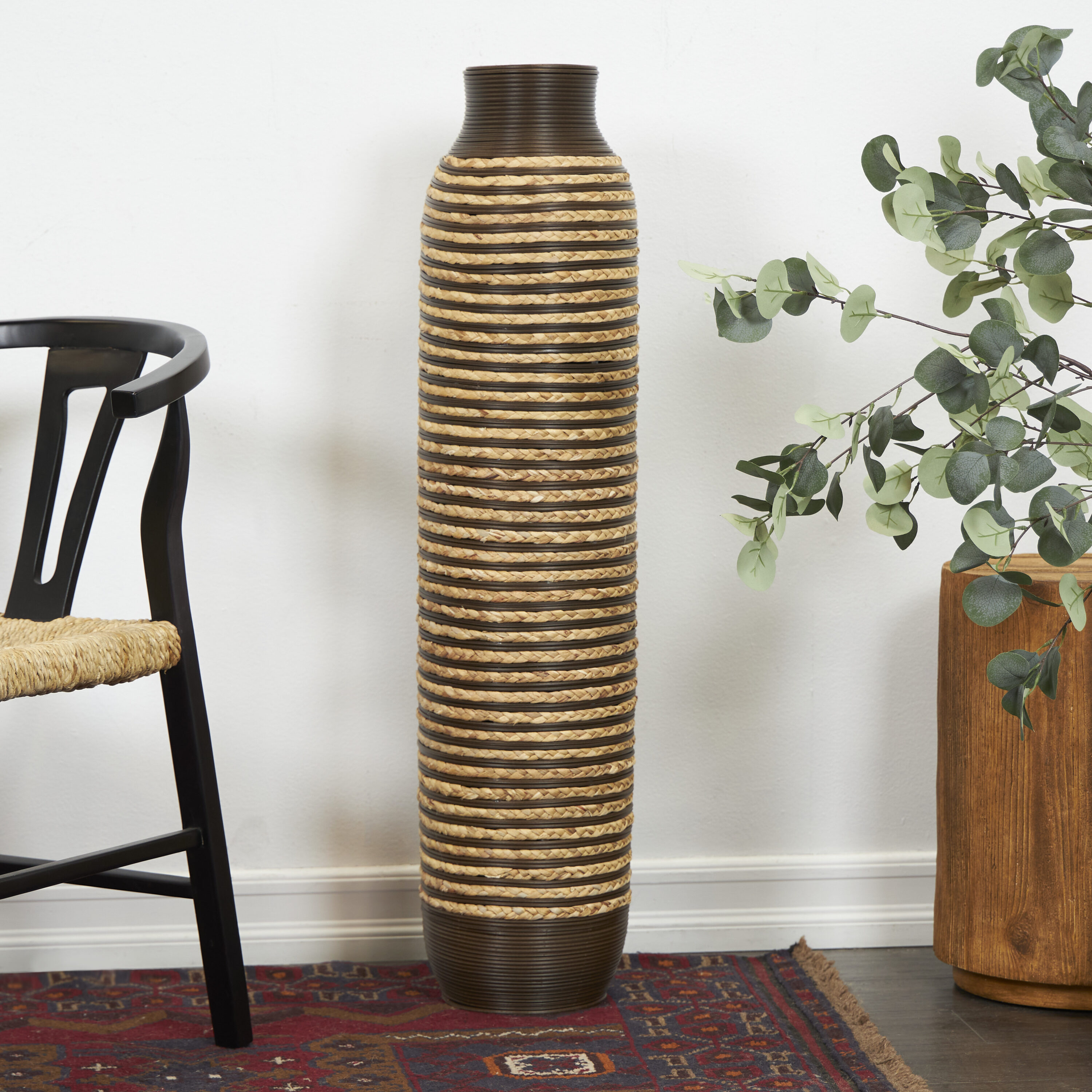 Grayson Lane 821261 Brown Seagrass Modern Vase