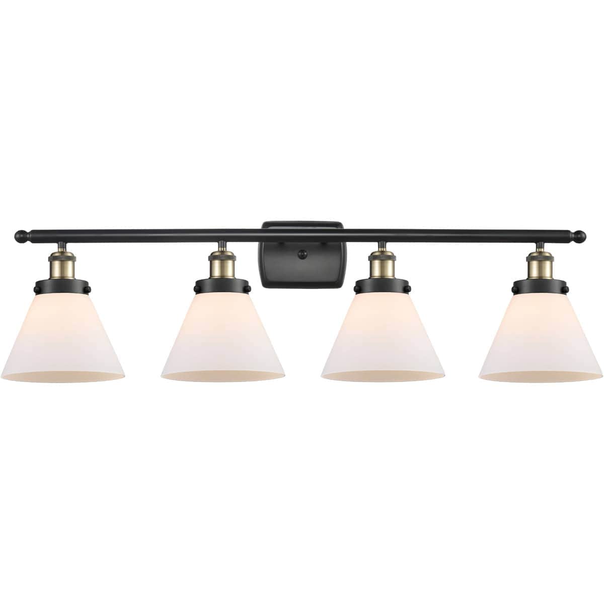 Innovations Lighting 1958353 916-4W-BAB-G41-LED Ballston Large Cone Black Antique Brass