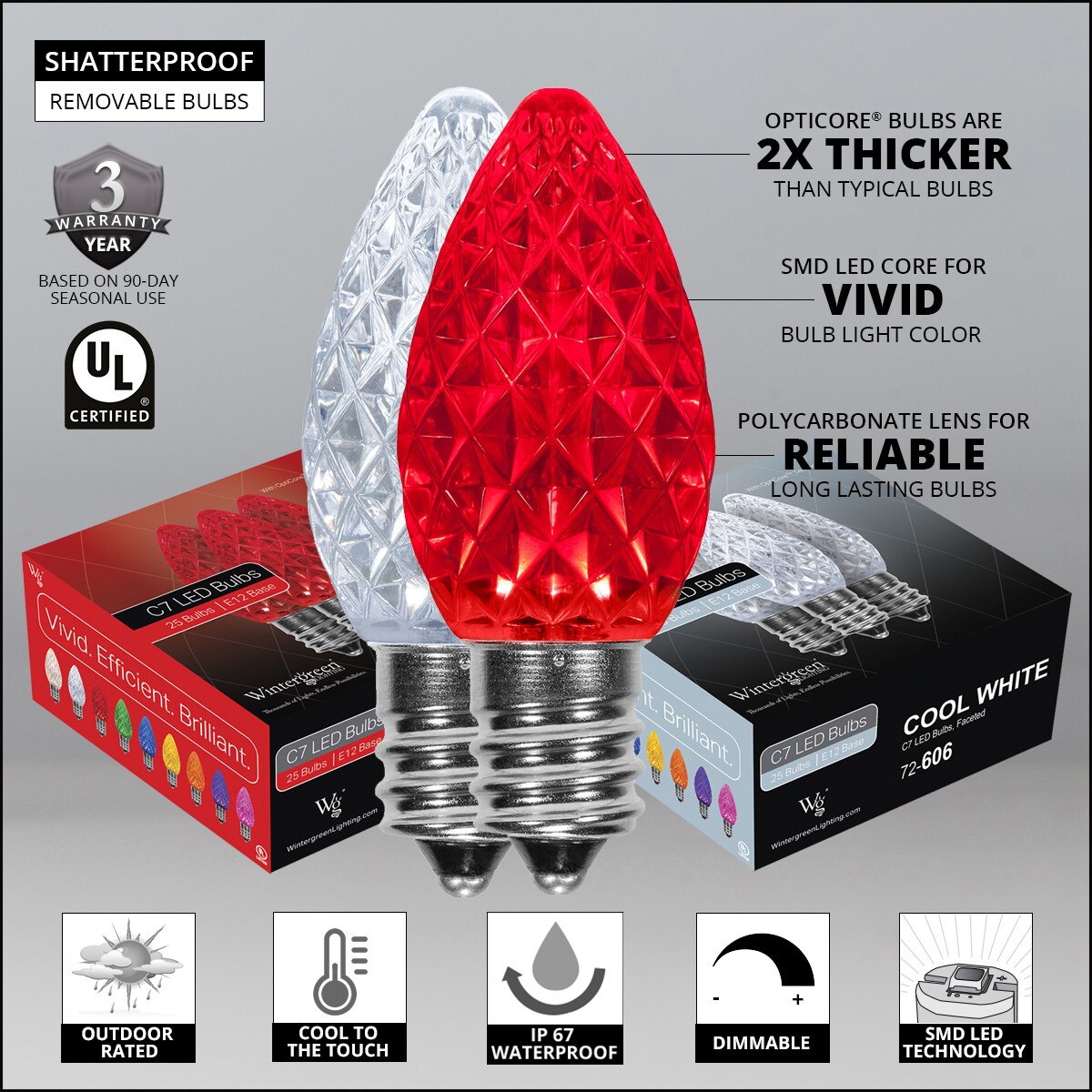 Wintergreen Lighting 80185 Christmas-String-Lights - View #4