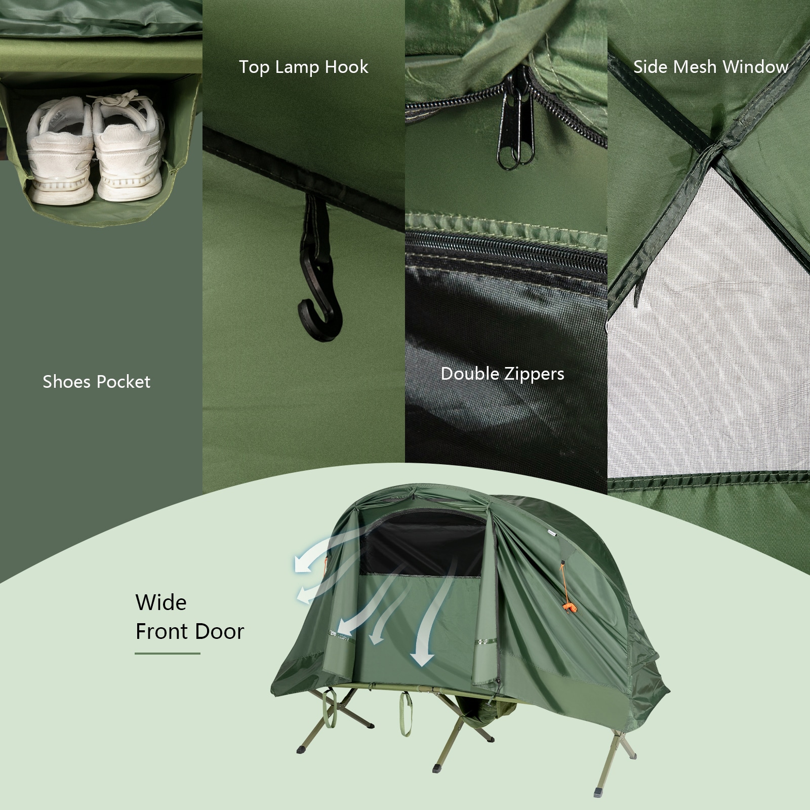 WELLFOR TDJ10151GN tents - View #2