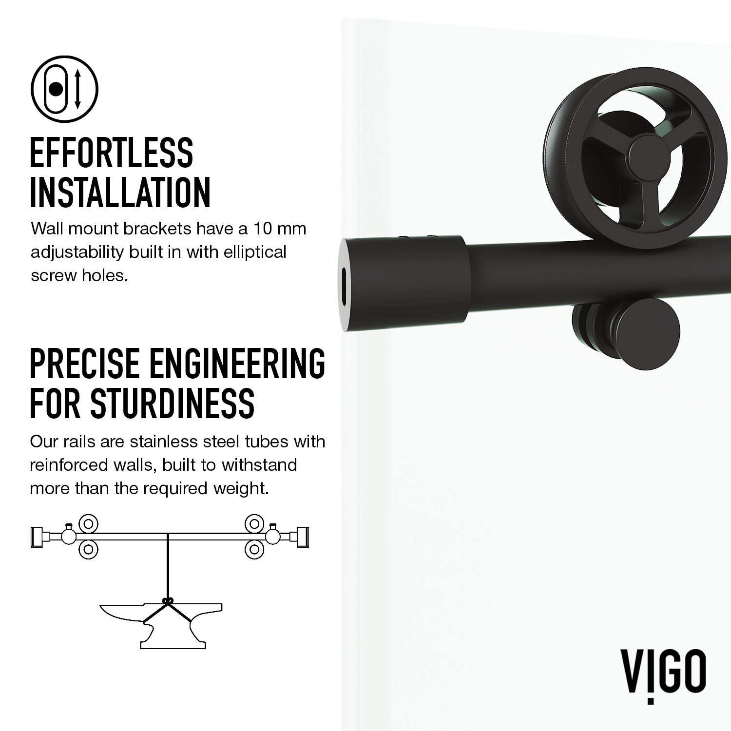 VIGO VG6044MBCL7276 Shower-Doors - View #10