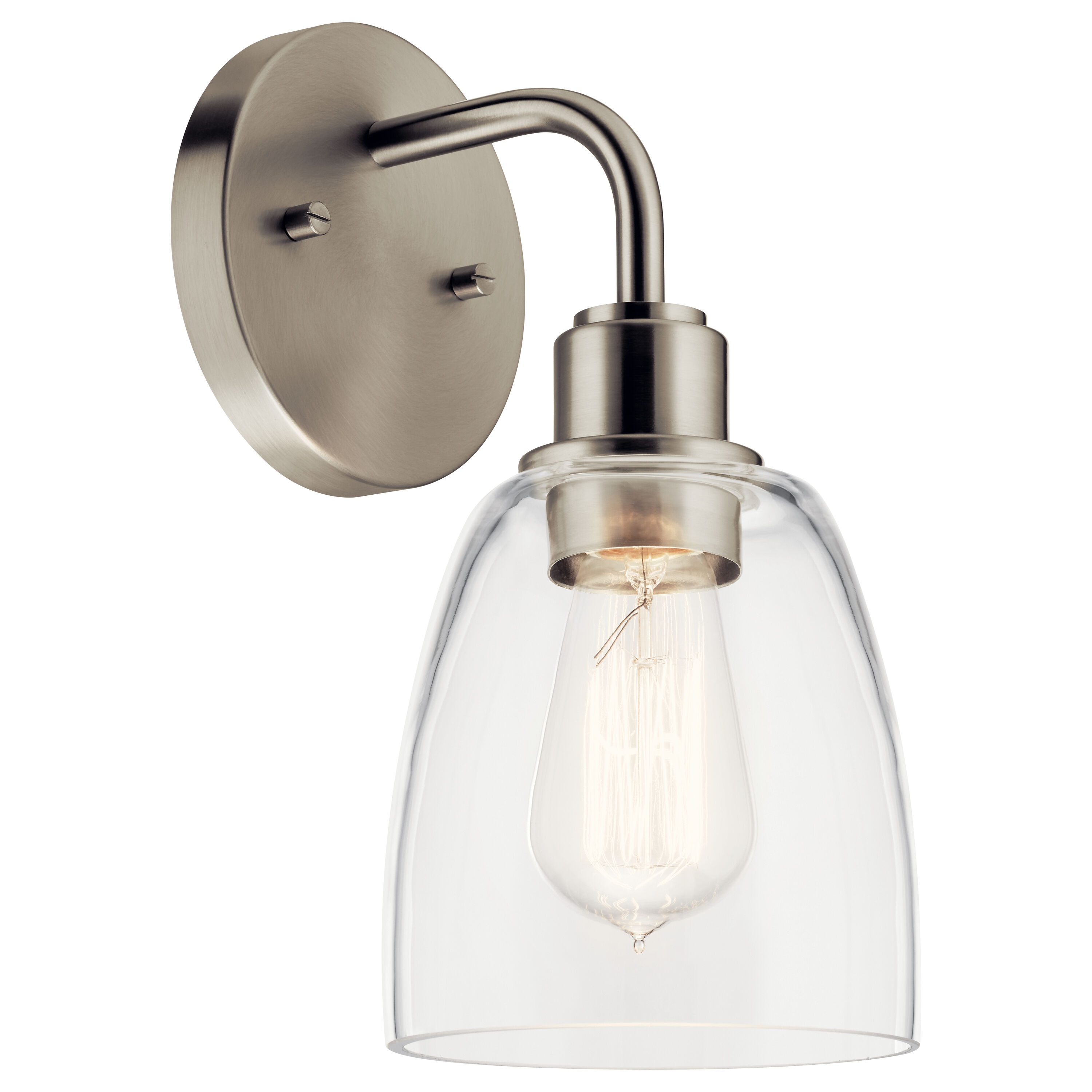 Kichler 55100NI Meller 5.5-in 1 -Light Brushed Nickel Industrial Vanity light